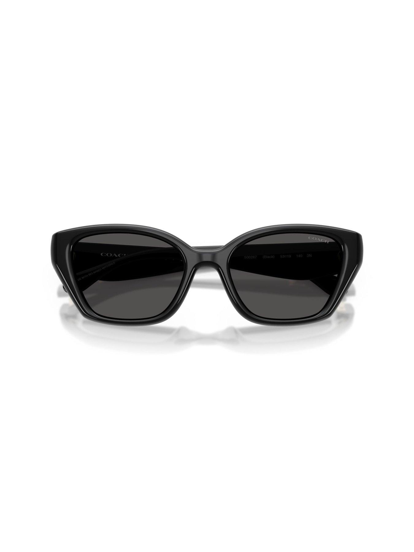  image of coach-0hc8434u-irregular-sunglasses-black