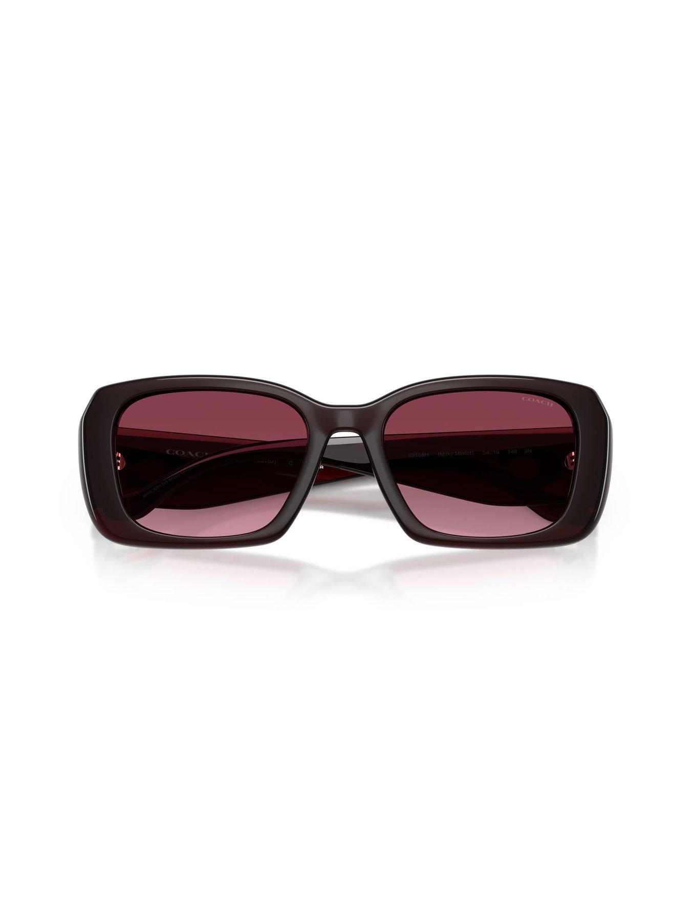  image of coach-shallow-square-sunglasses--dark-red