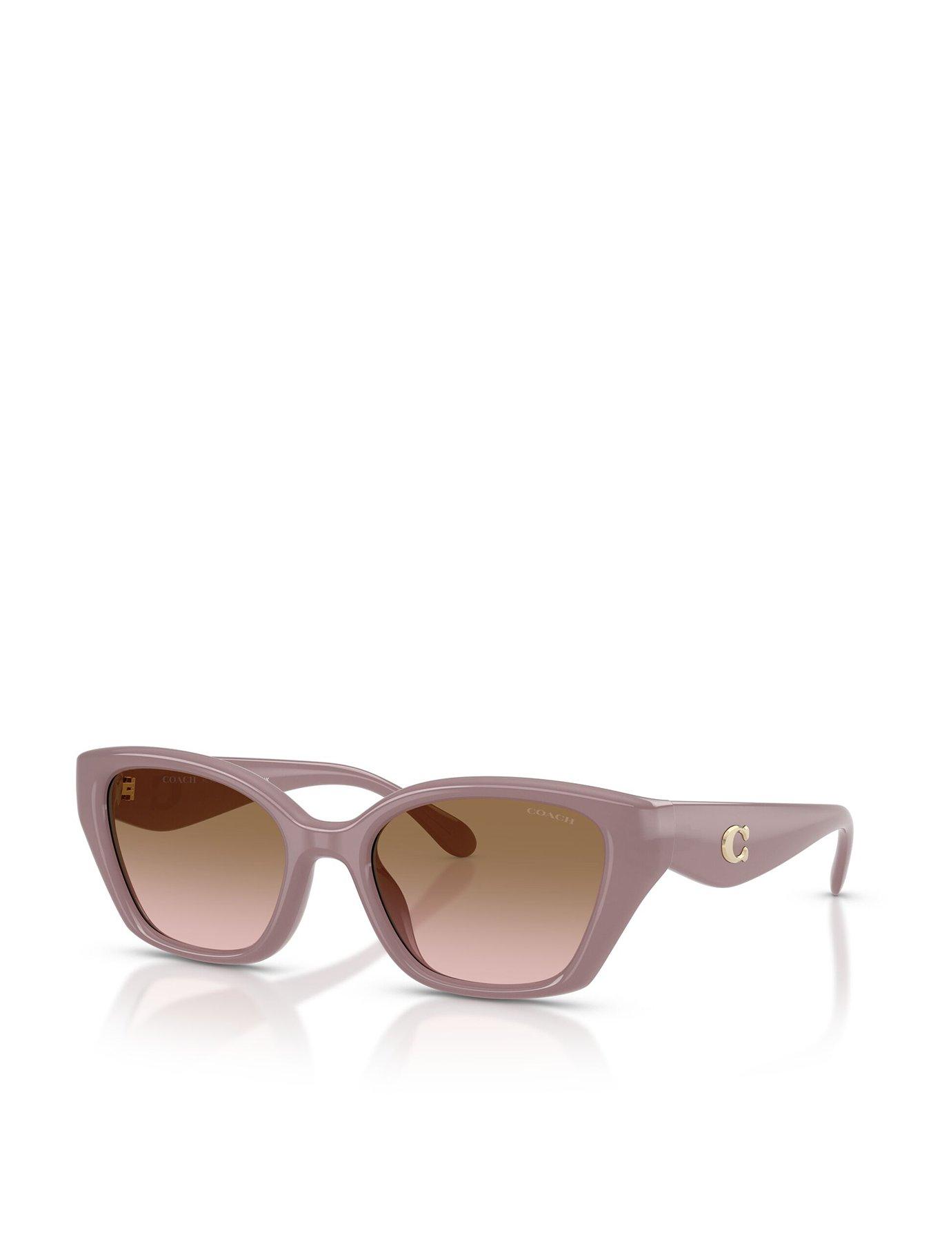 coach-irregular-sunglasses--thick-frame--purple