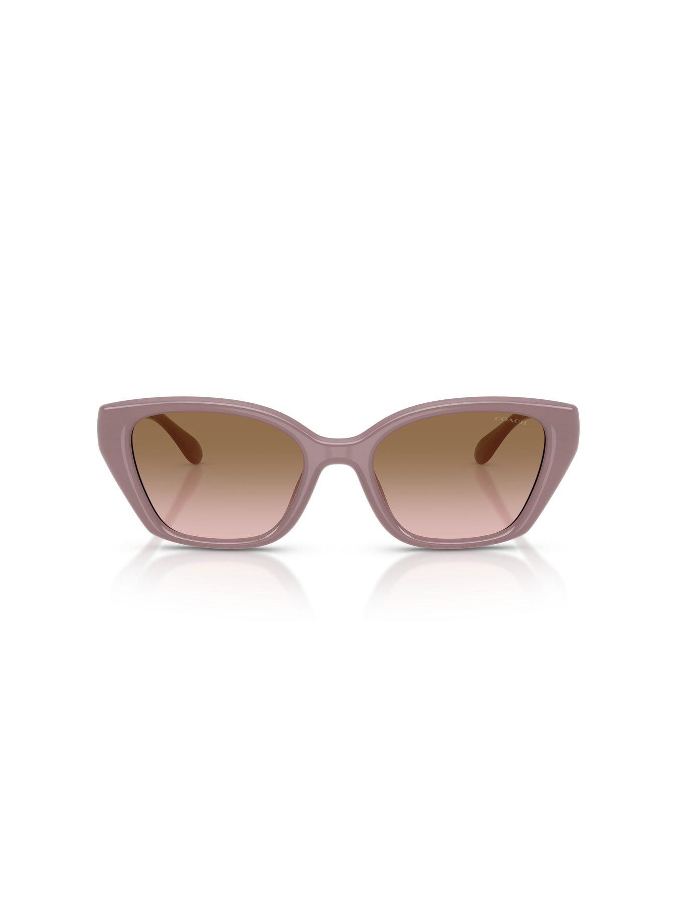  image of coach-0hc8434u-irregular-sunglasses-black