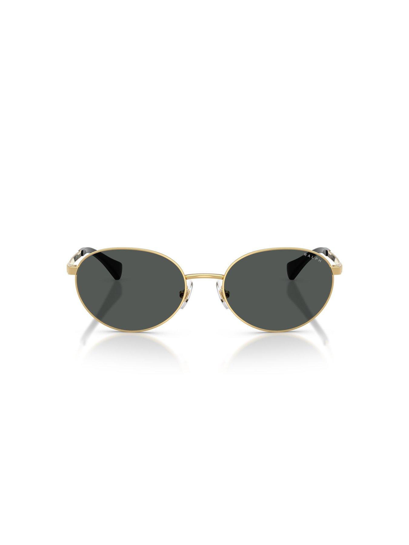  image of ralph-0ra4148-oval-sunglasses-gold