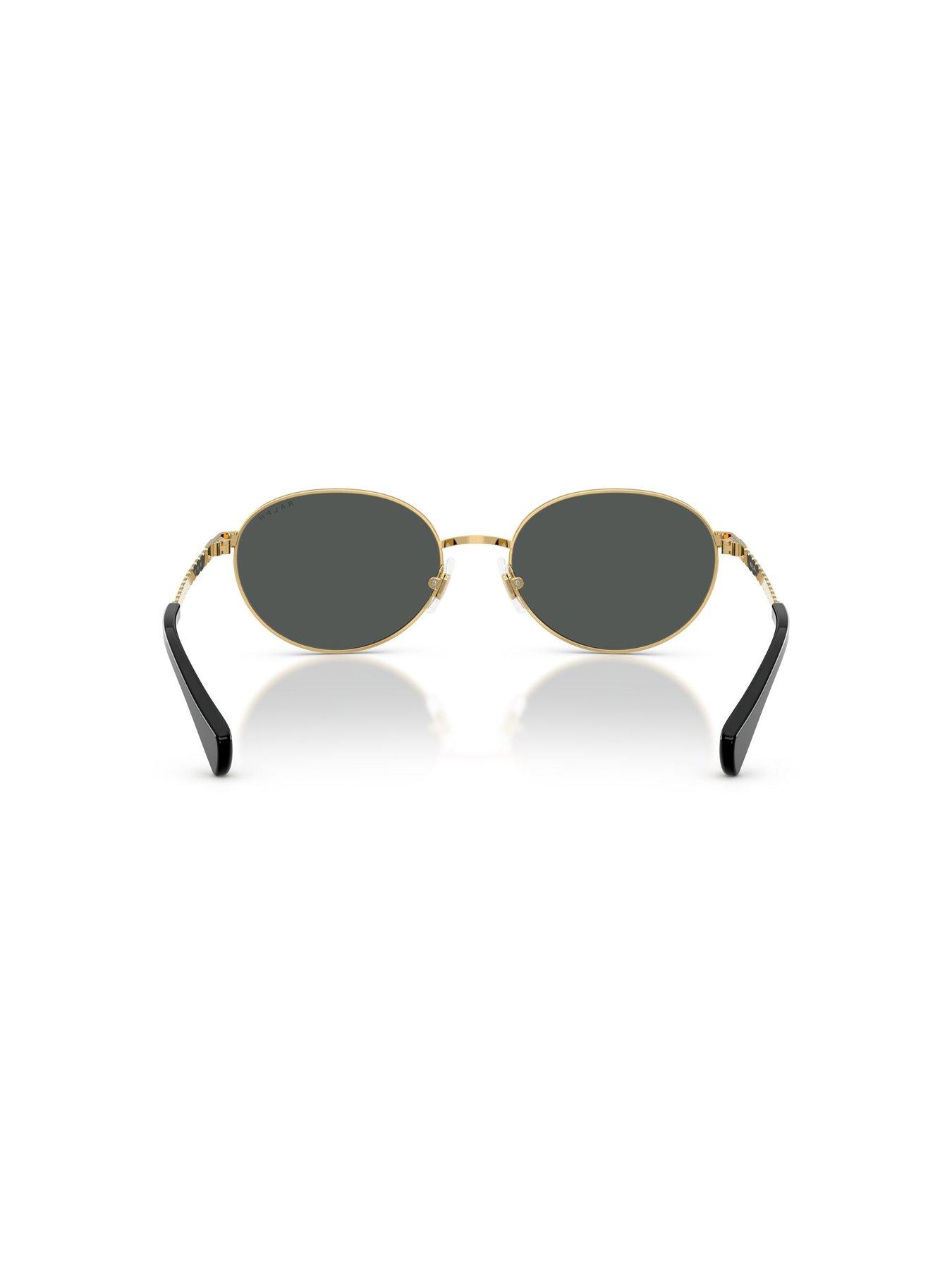  image of ralph-0ra4148-oval-sunglasses-gold