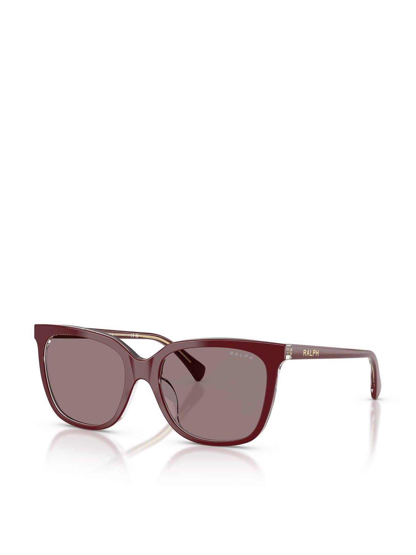  image of ralph-square-sunglasses--burgundy