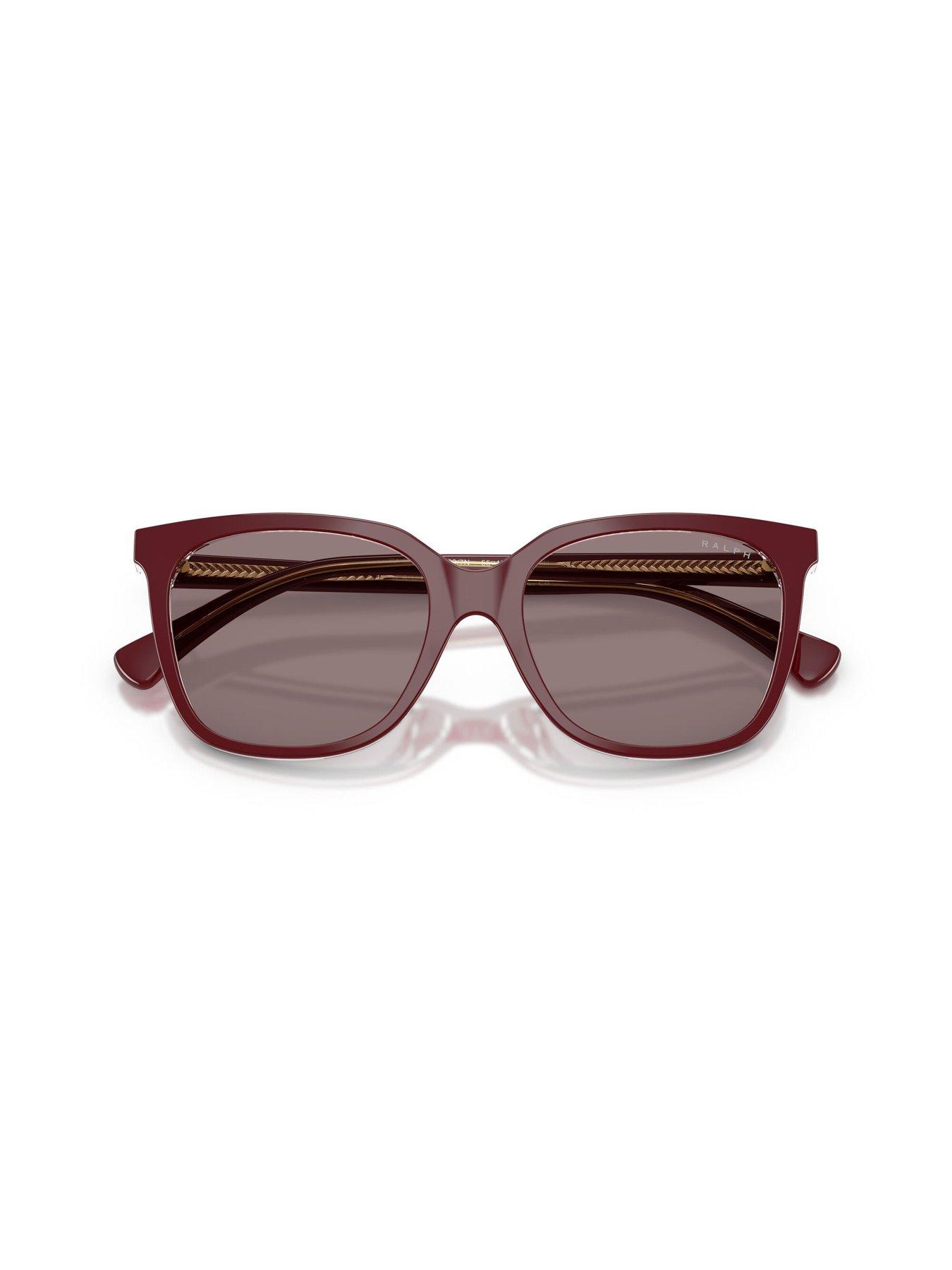  image of ralph-square-sunglasses--burgundy