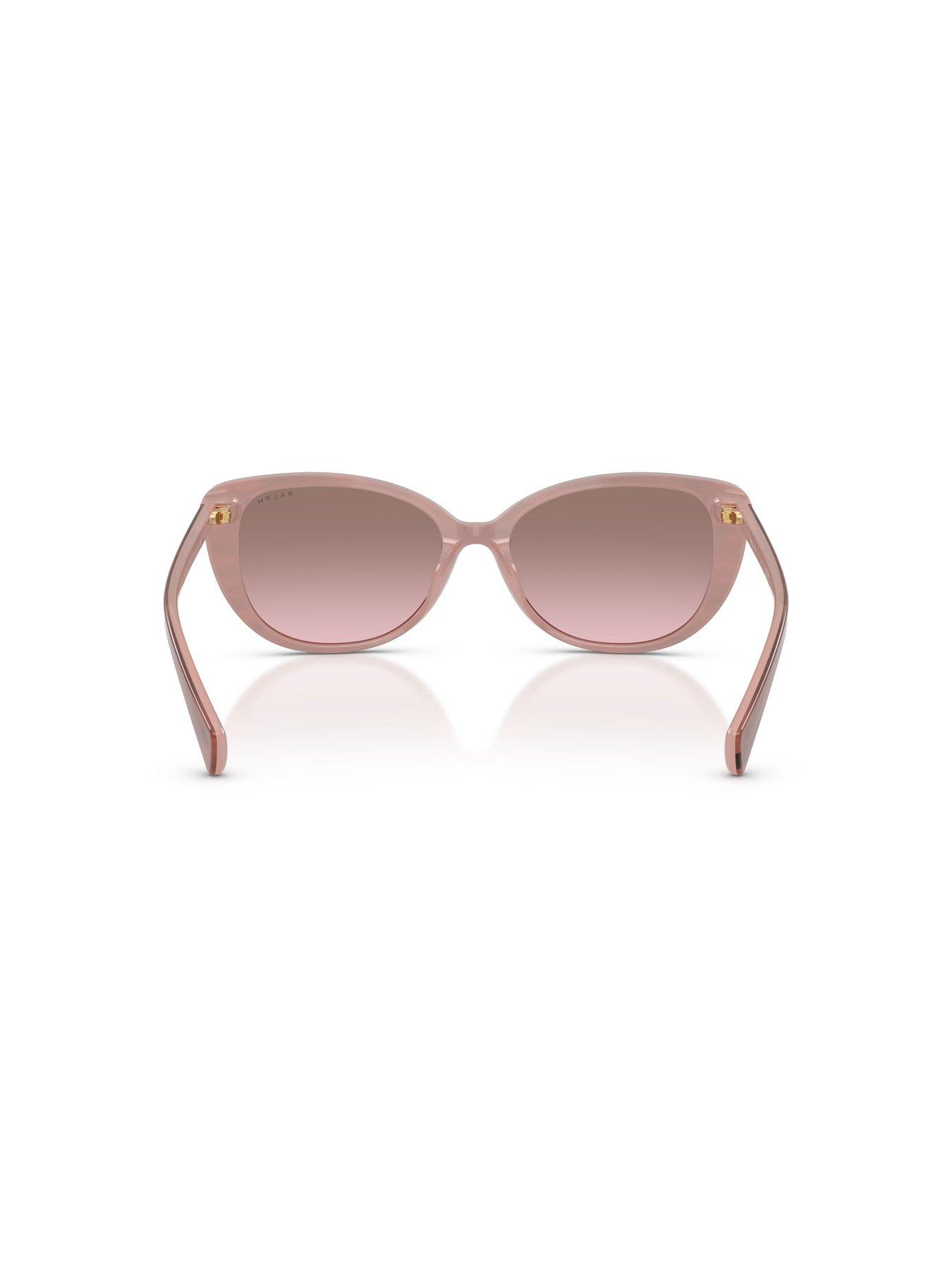 image of ralph-butterfly-sunglasses--redbrown-with-gradient-tint-lens