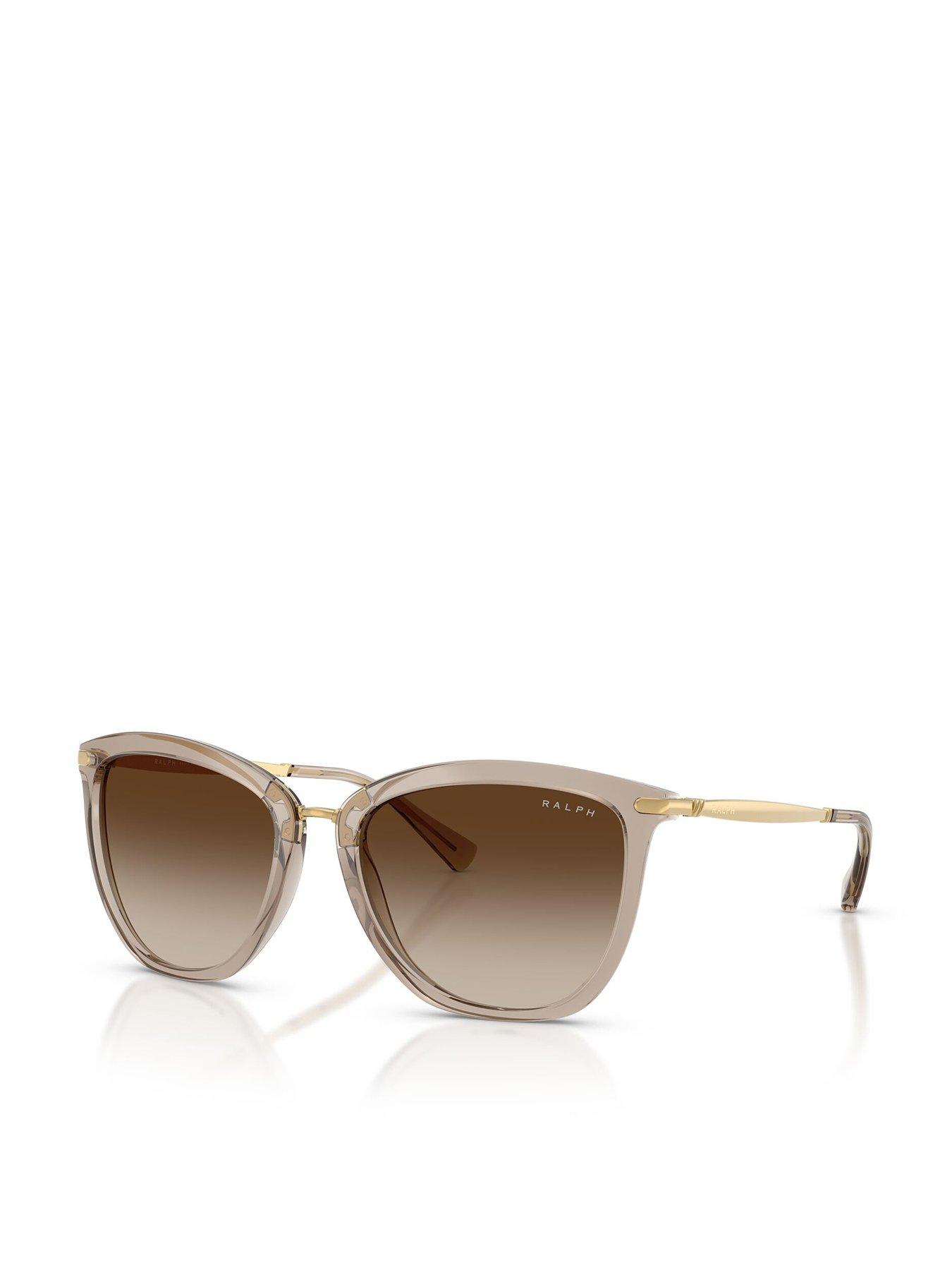  image of ralph-0ra5245-cat-eye-sunglasses-beige