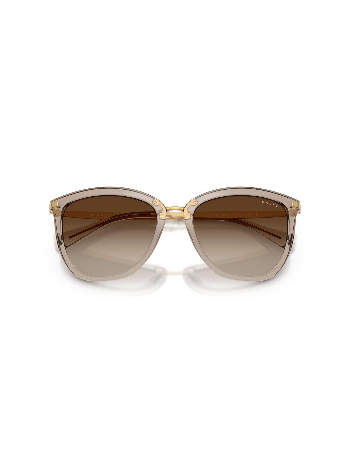  image of ralph-0ra5245-cat-eye-sunglasses-beige
