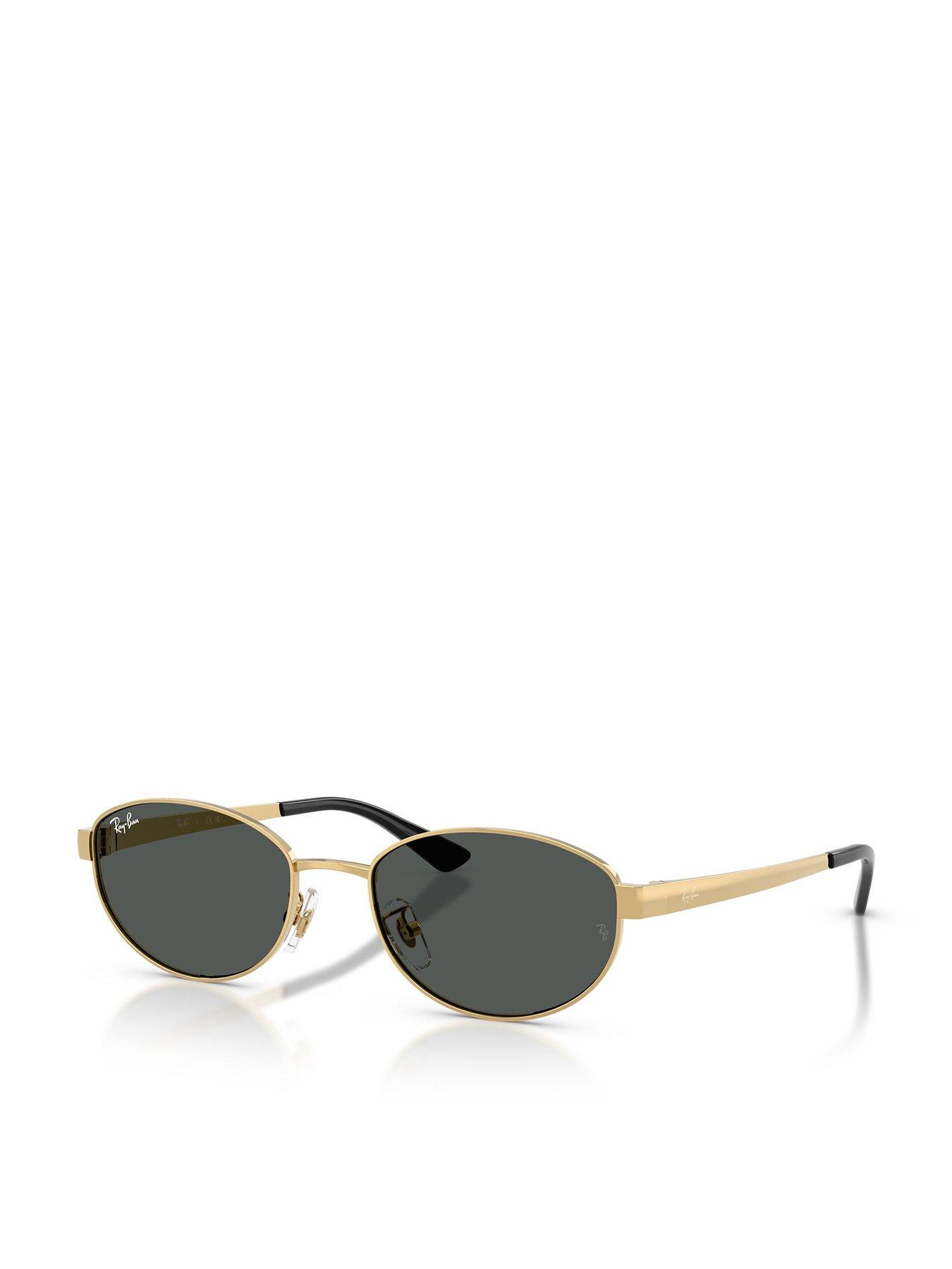 Ray-Ban 0Rb3774D Oval Sunglasses - Gold
