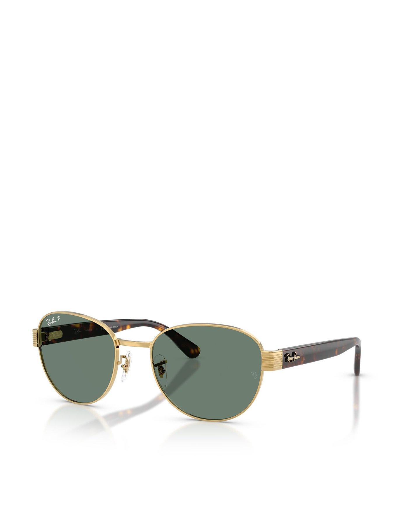Image 1 of 5 of Ray-Ban 0rb3766ch Square Sunglasses Arista Frame With Polar Grey Lens