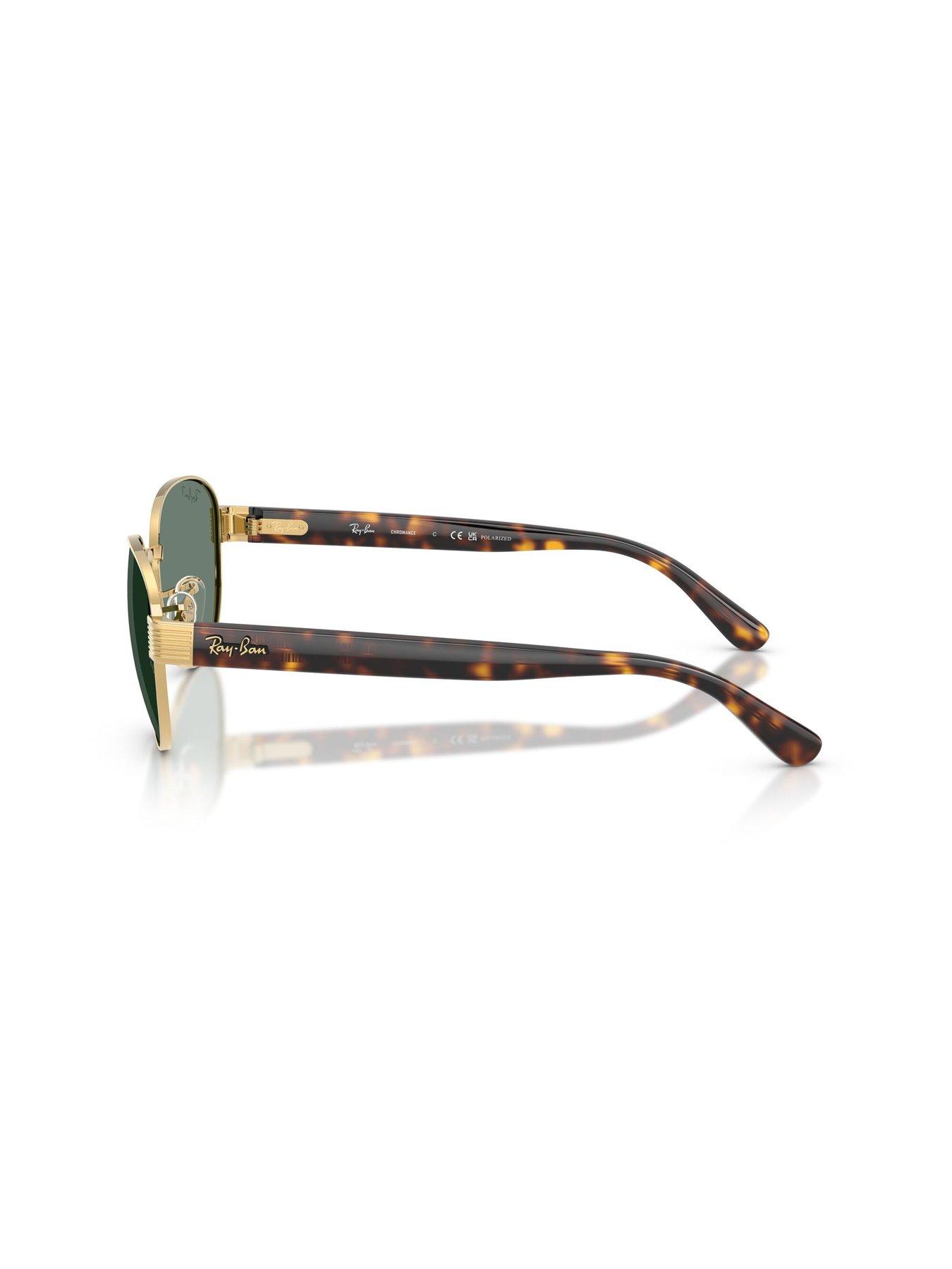 Image 2 of 5 of Ray-Ban 0rb3766ch Square Sunglasses Arista Frame With Polar Grey Lens