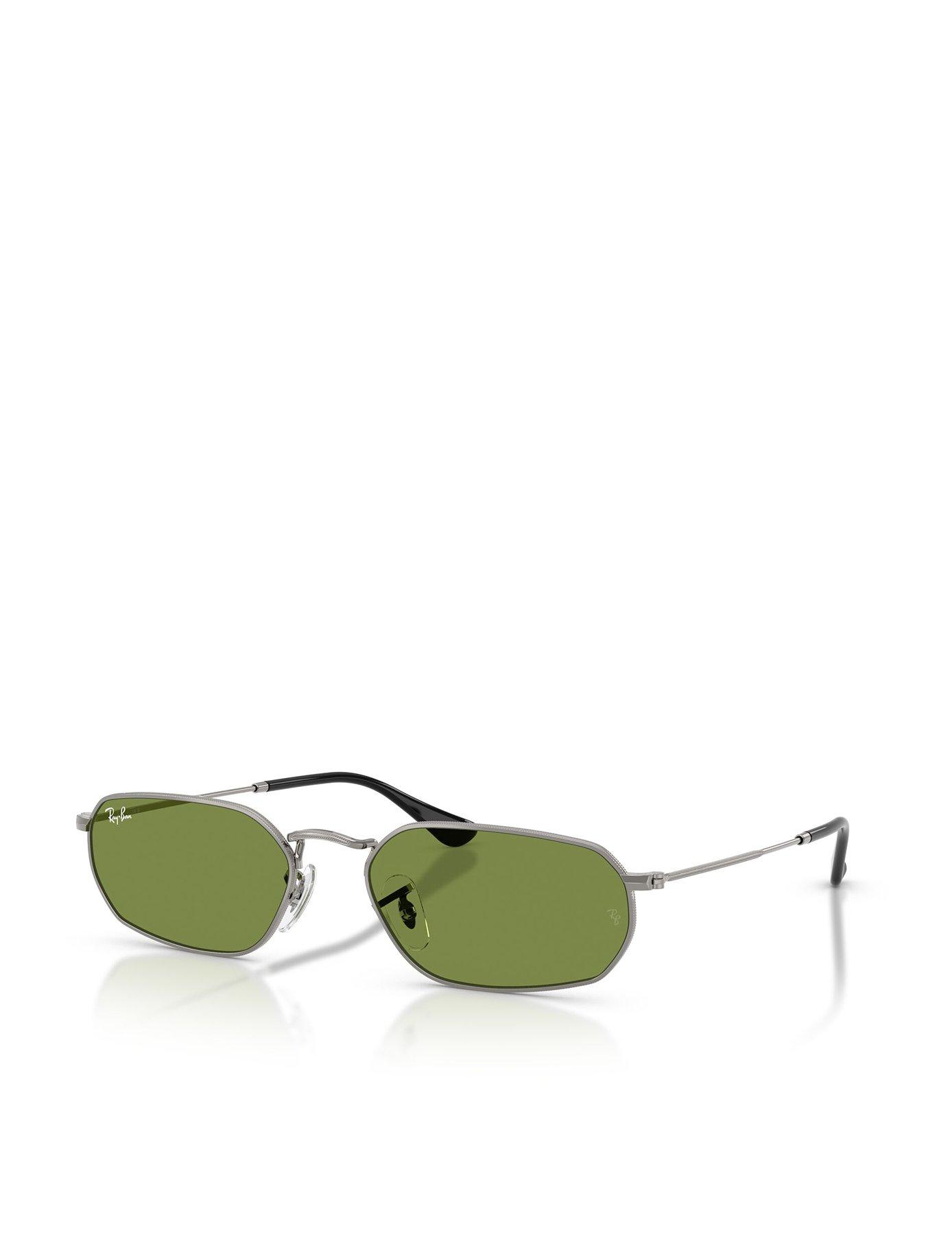  image of ray-ban-irregular-sunglasses-green