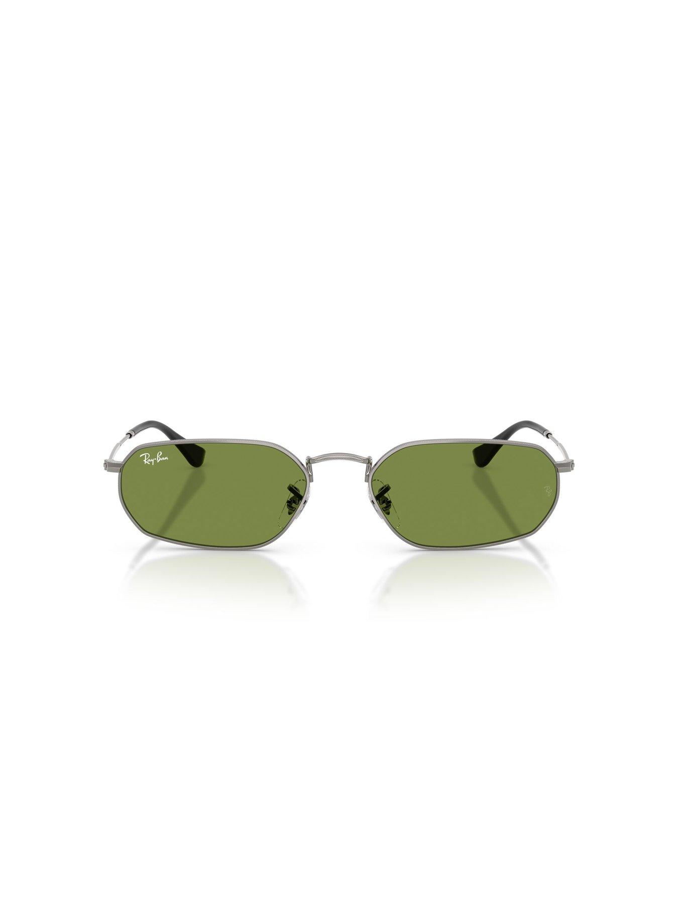 image of ray-ban-irregular-sunglasses-green