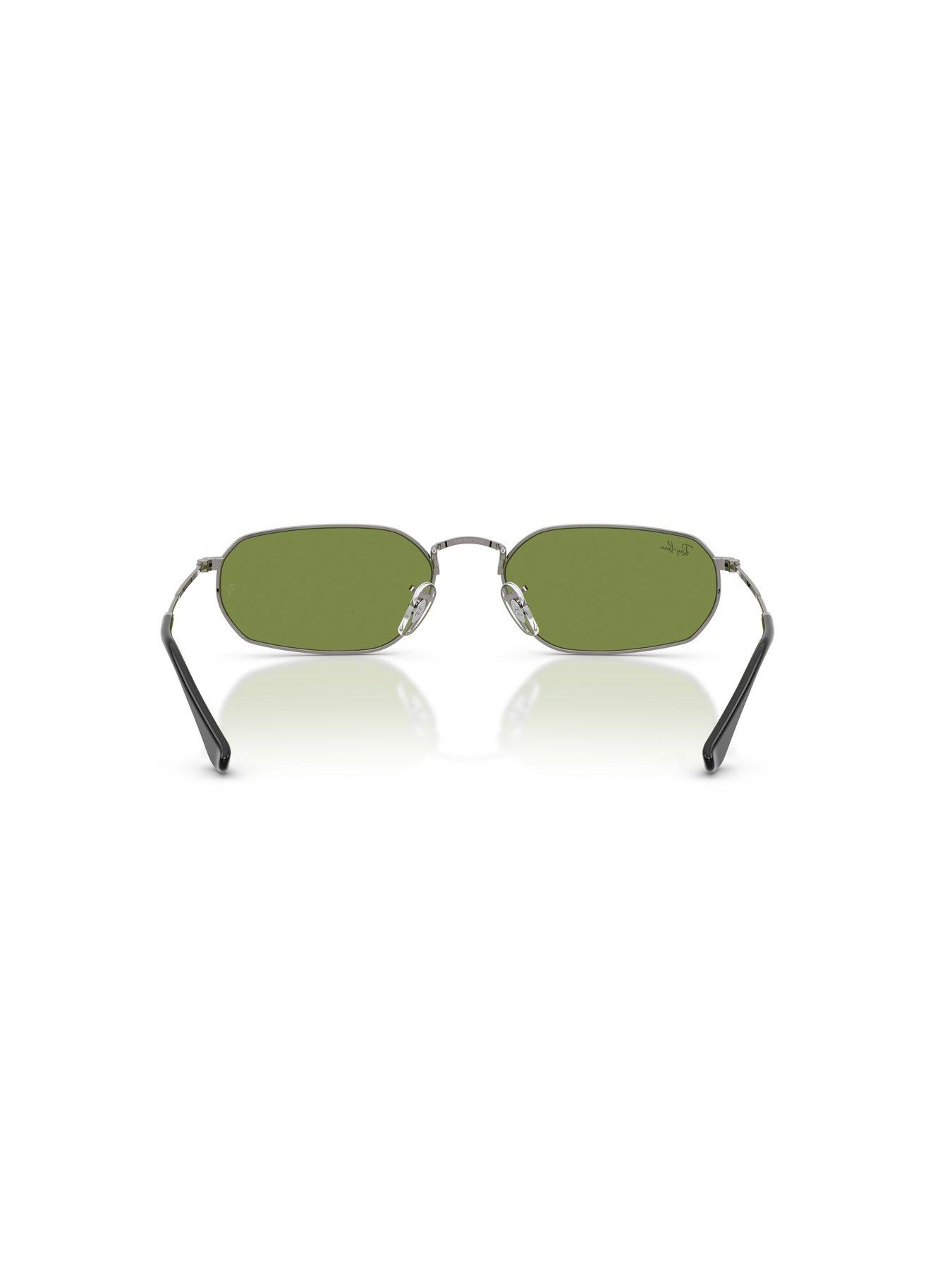  image of ray-ban-irregular-sunglasses-green