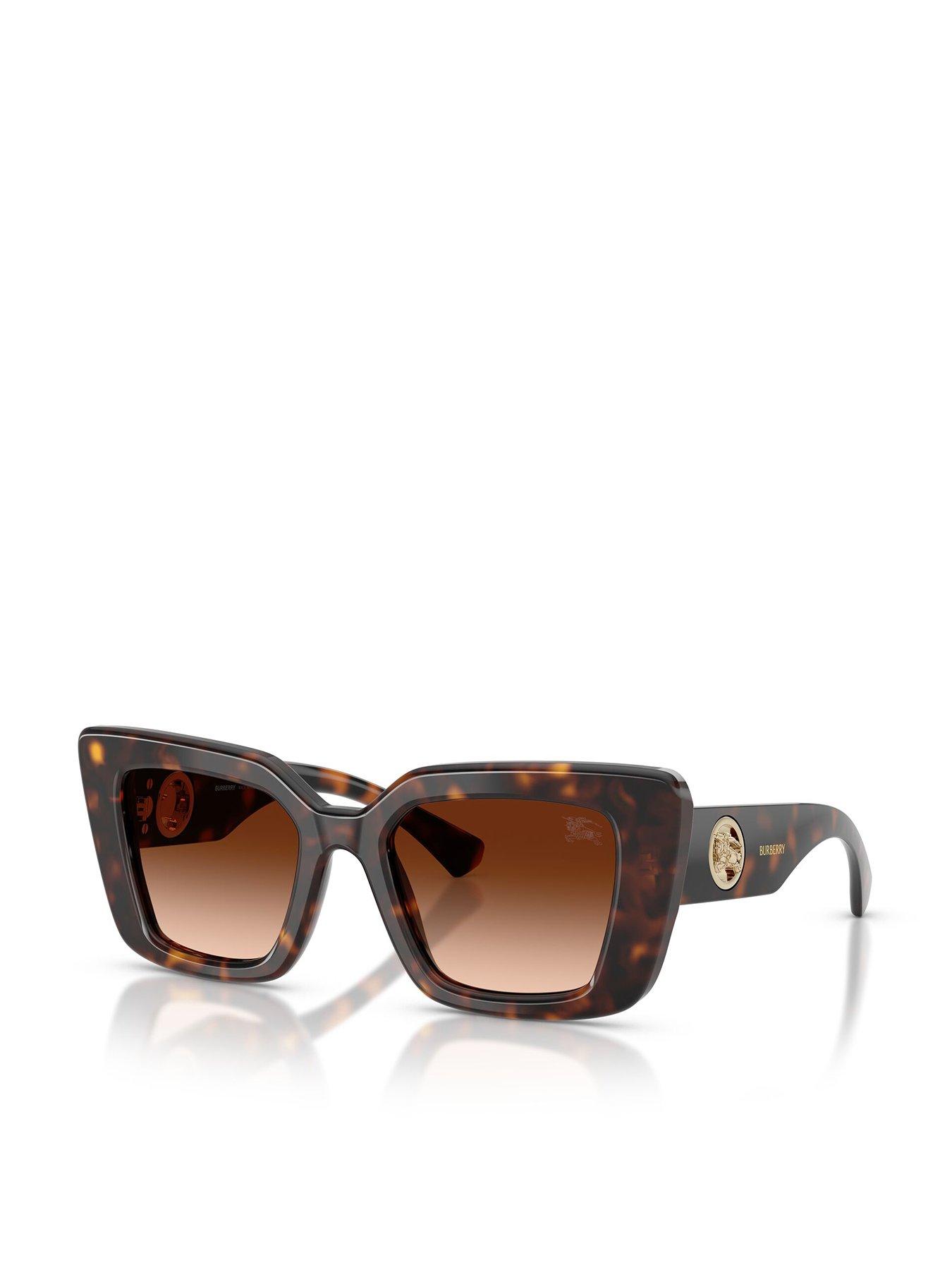  image of burberry-0be4476-cat-eye-sunglasses-brown