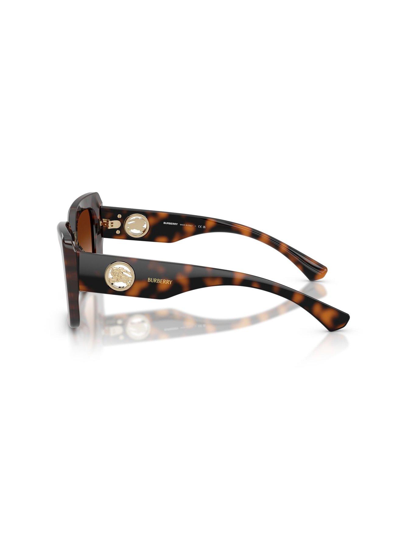 Image 2 of 5 of Burberry Cat Eye Sunglasses- Brown Havana