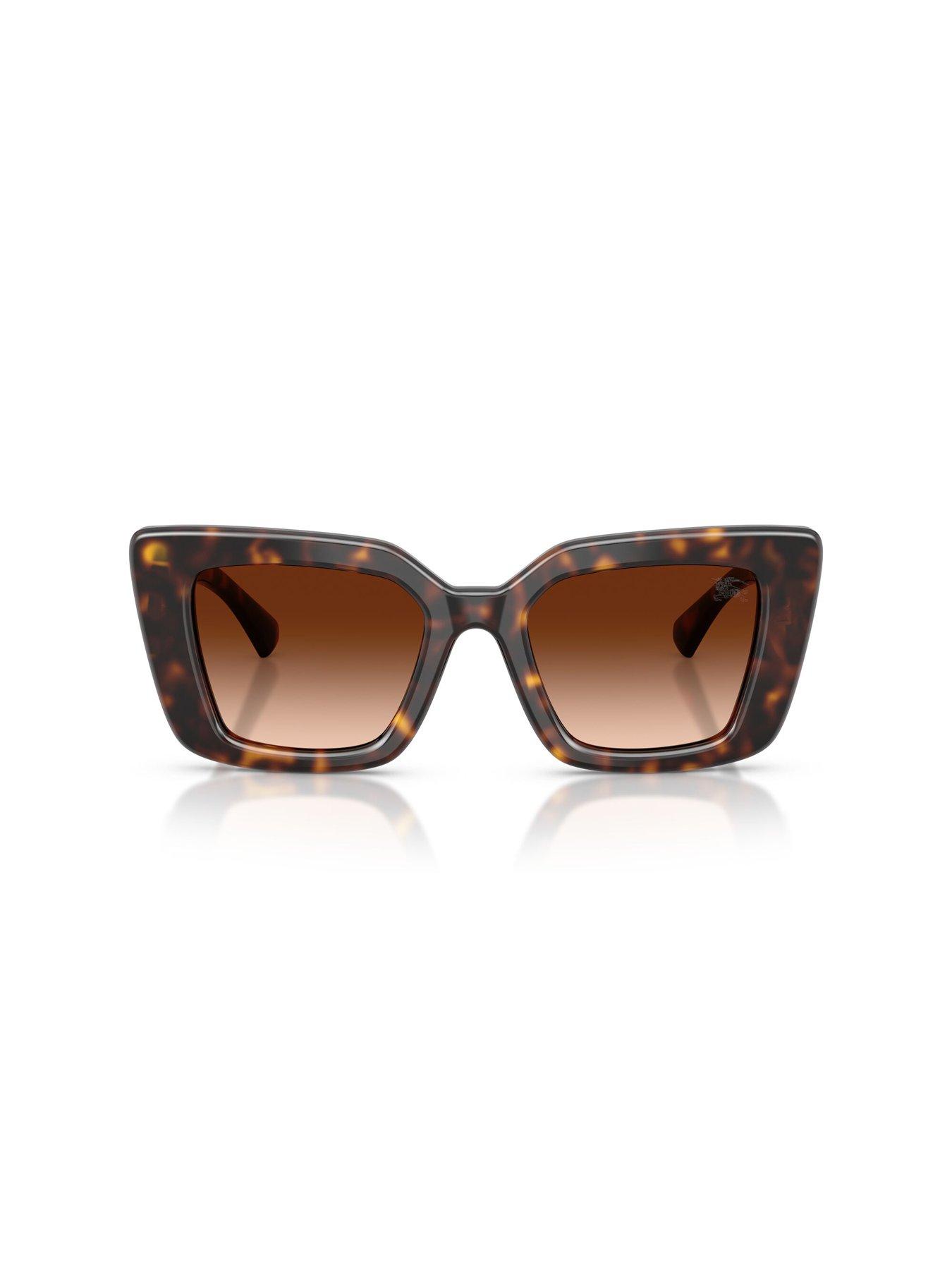 Image 3 of 5 of Burberry Cat Eye Sunglasses- Brown Havana