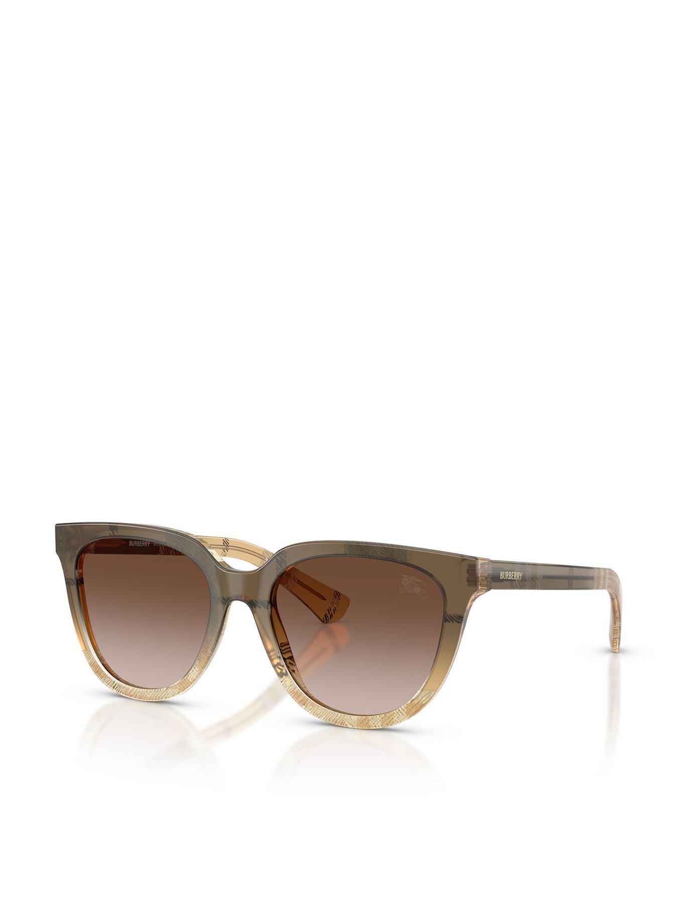 Image 1 of 5 of Burberry Phantos Sunglasses- Beige With Gradient Lens
