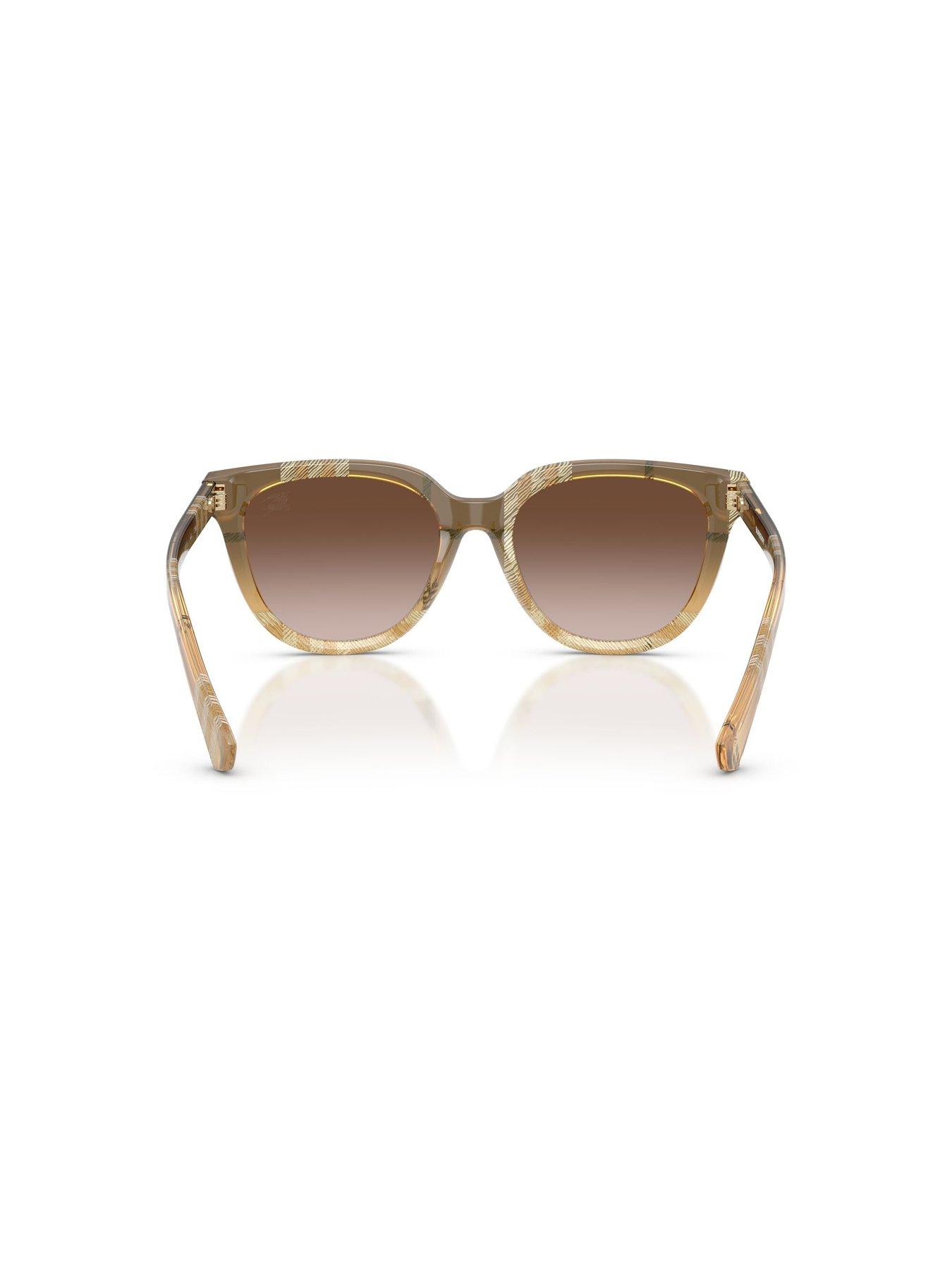 Image 4 of 5 of Burberry Phantos Sunglasses- Beige With Gradient Lens