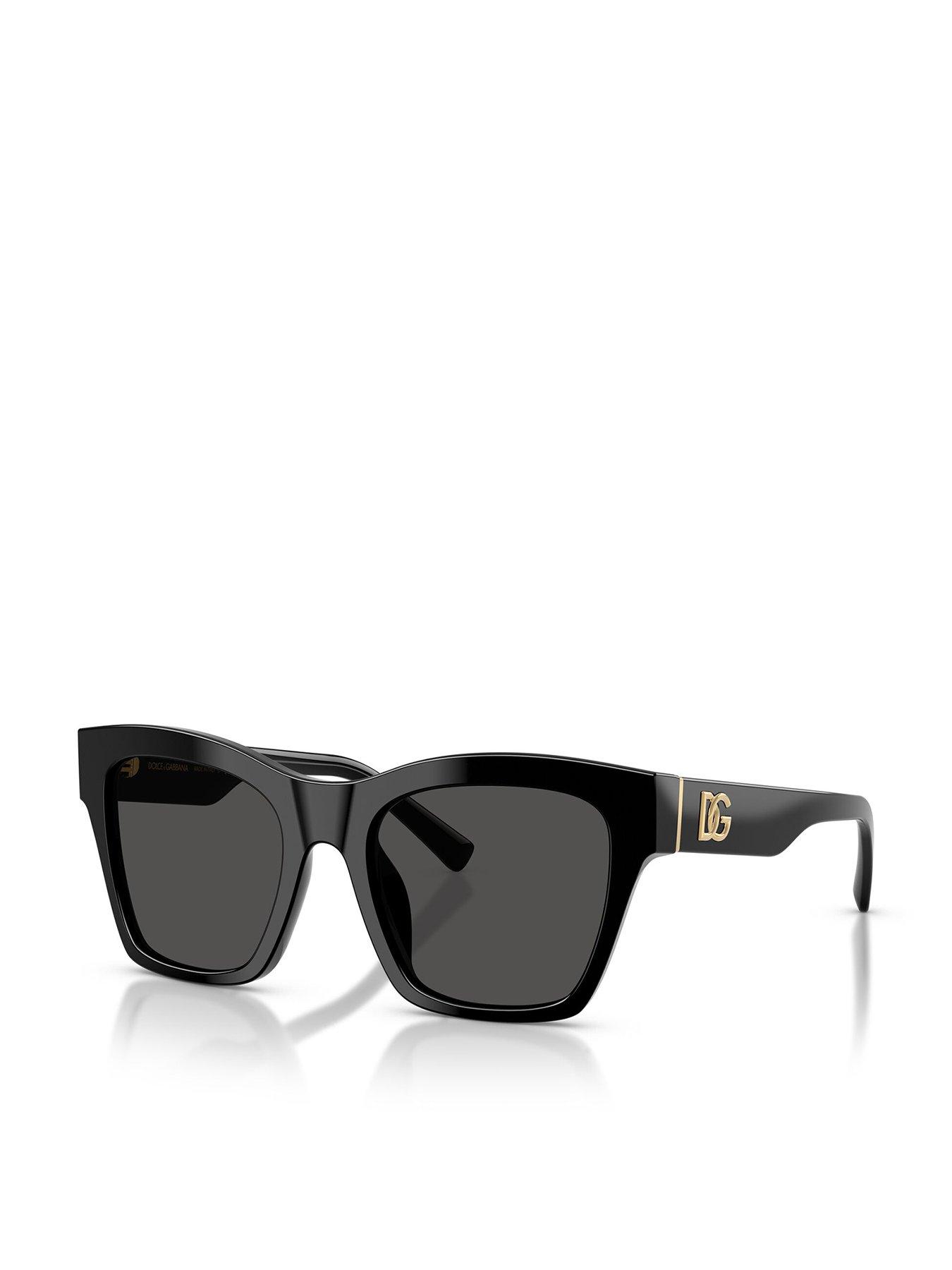Image 1 of 5 of Dolce & Gabbana Square Sunglasses- Black