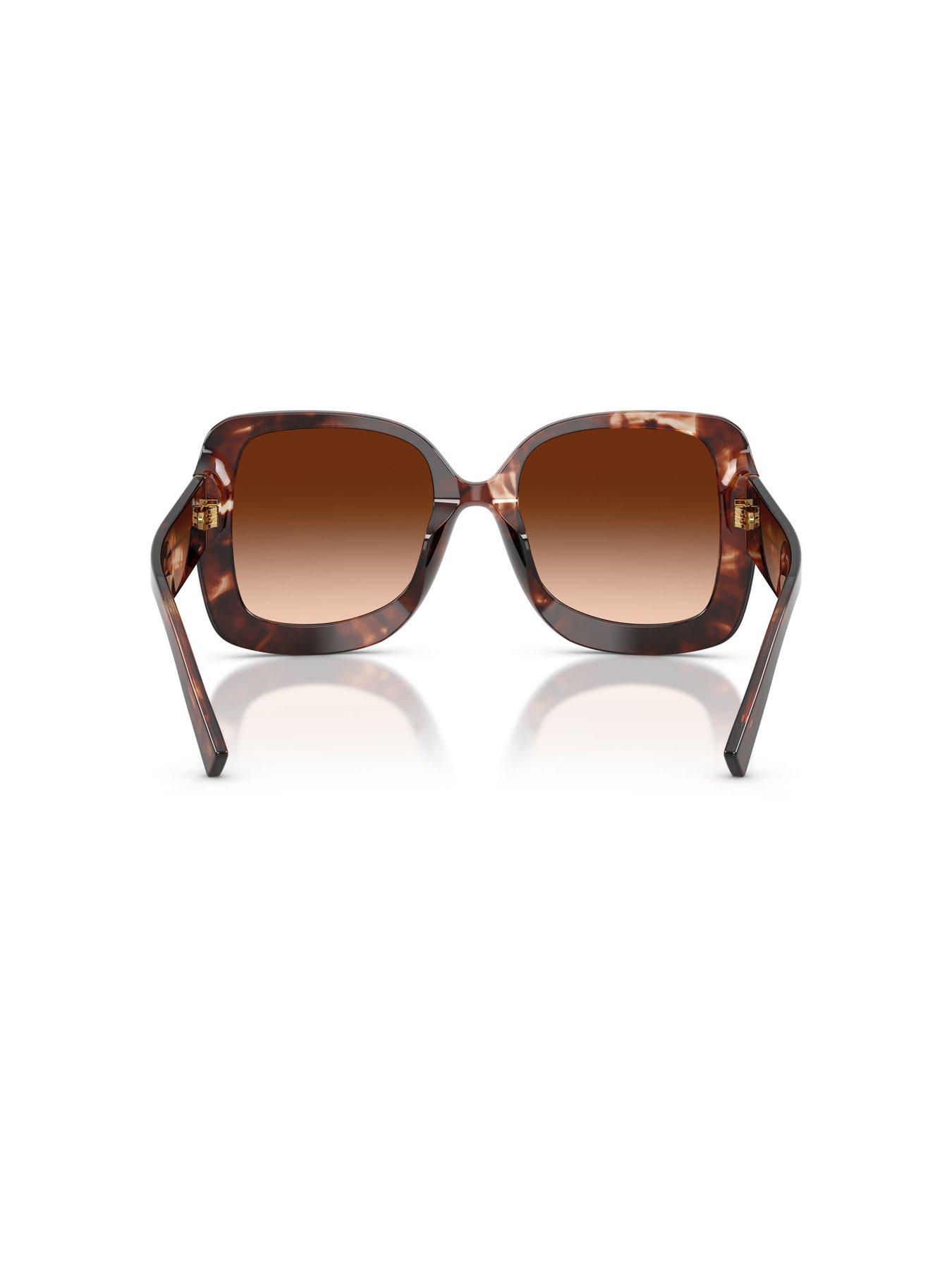  image of dolce-gabbana-square-sunglasses--brown
