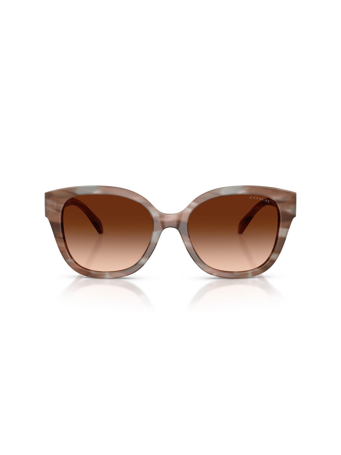 Image 3 of 5 of COACH Square Sunglasses With Thicker Frame- Print