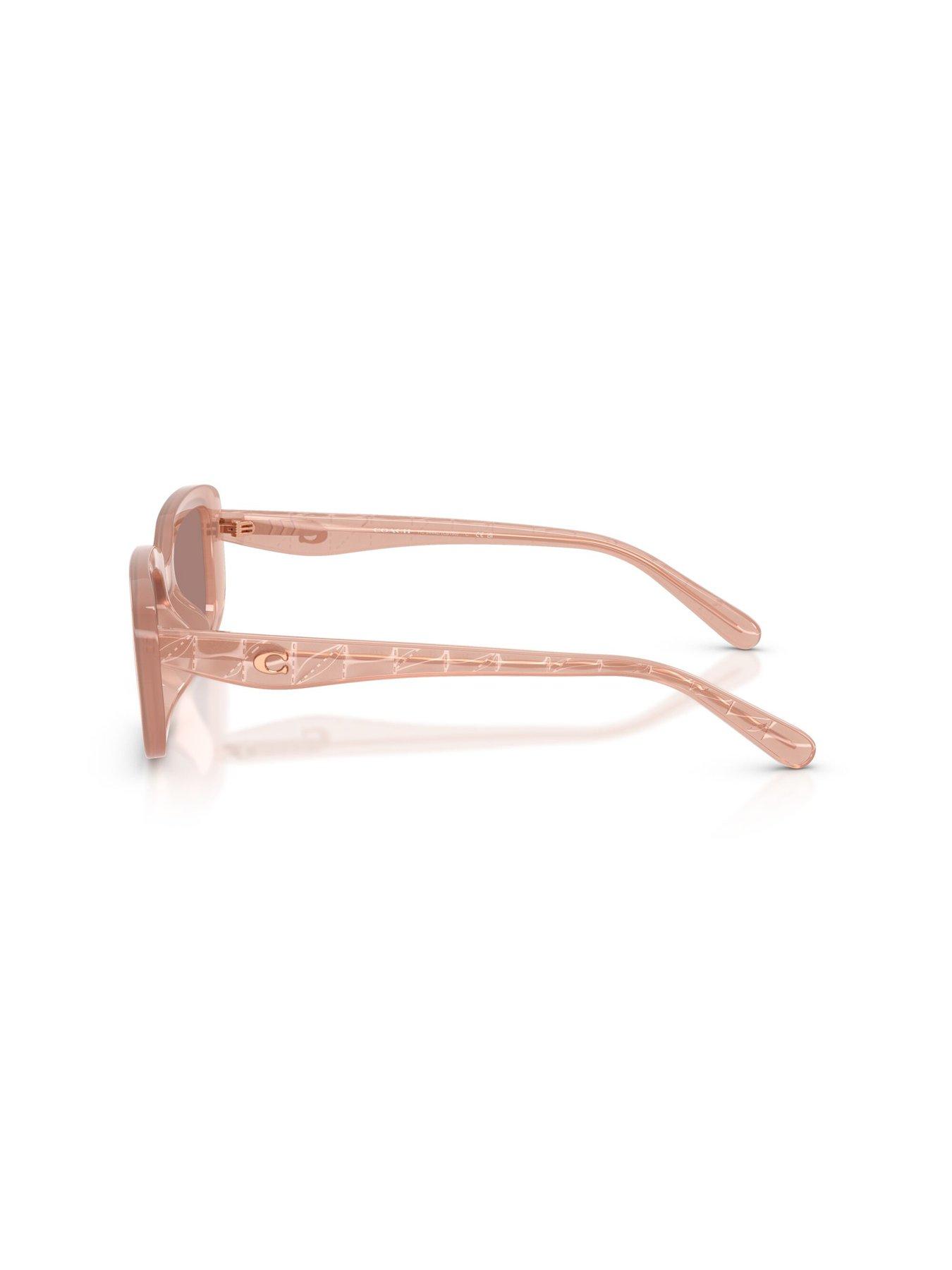Image 2 of 5 of COACH 0Hc8444D Rectangle Sunglasses - Pink