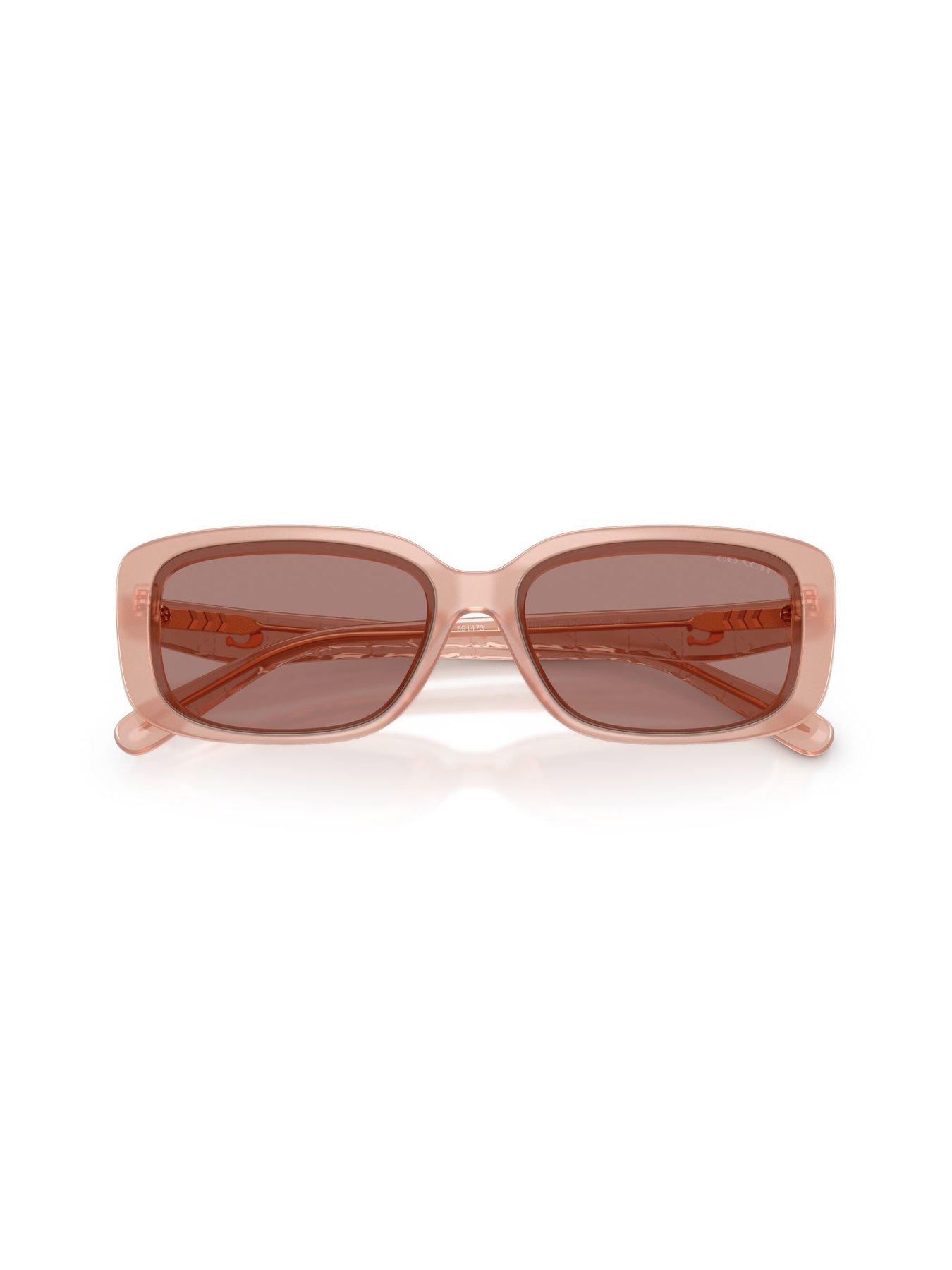  image of coach-shallow-rectangular-sunglasses--light-pink