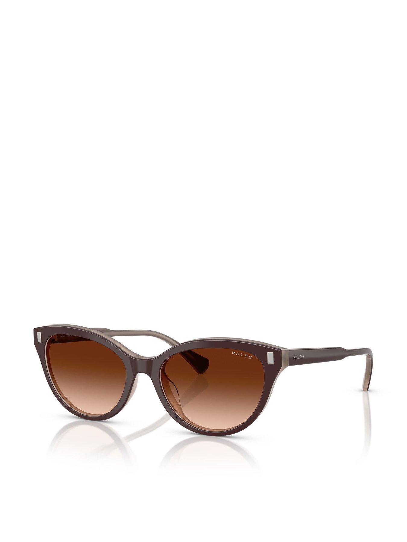Image 1 of 5 of Ralph Cat Eye Sunglasses- Brown