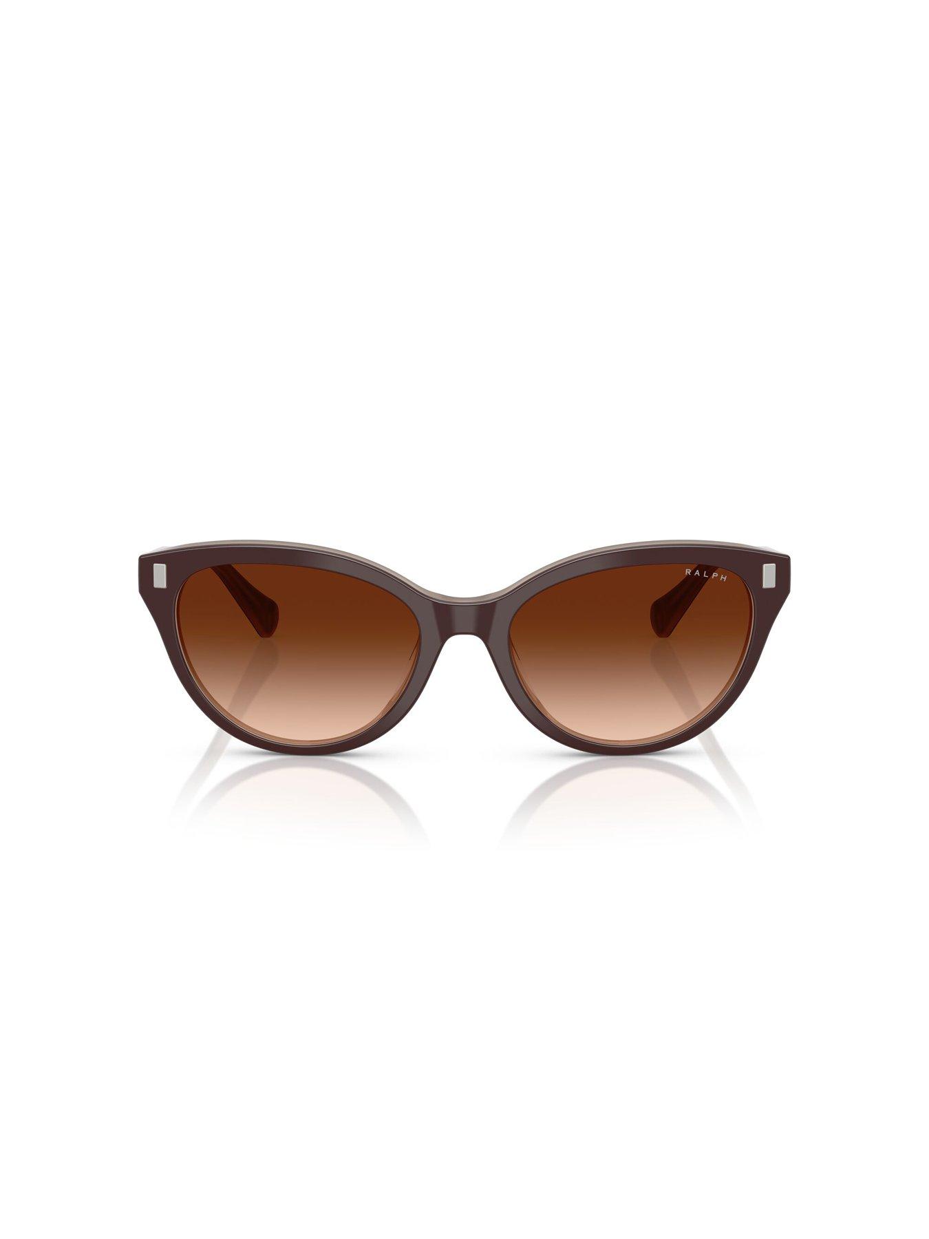 Image 3 of 5 of Ralph Cat Eye Sunglasses- Brown