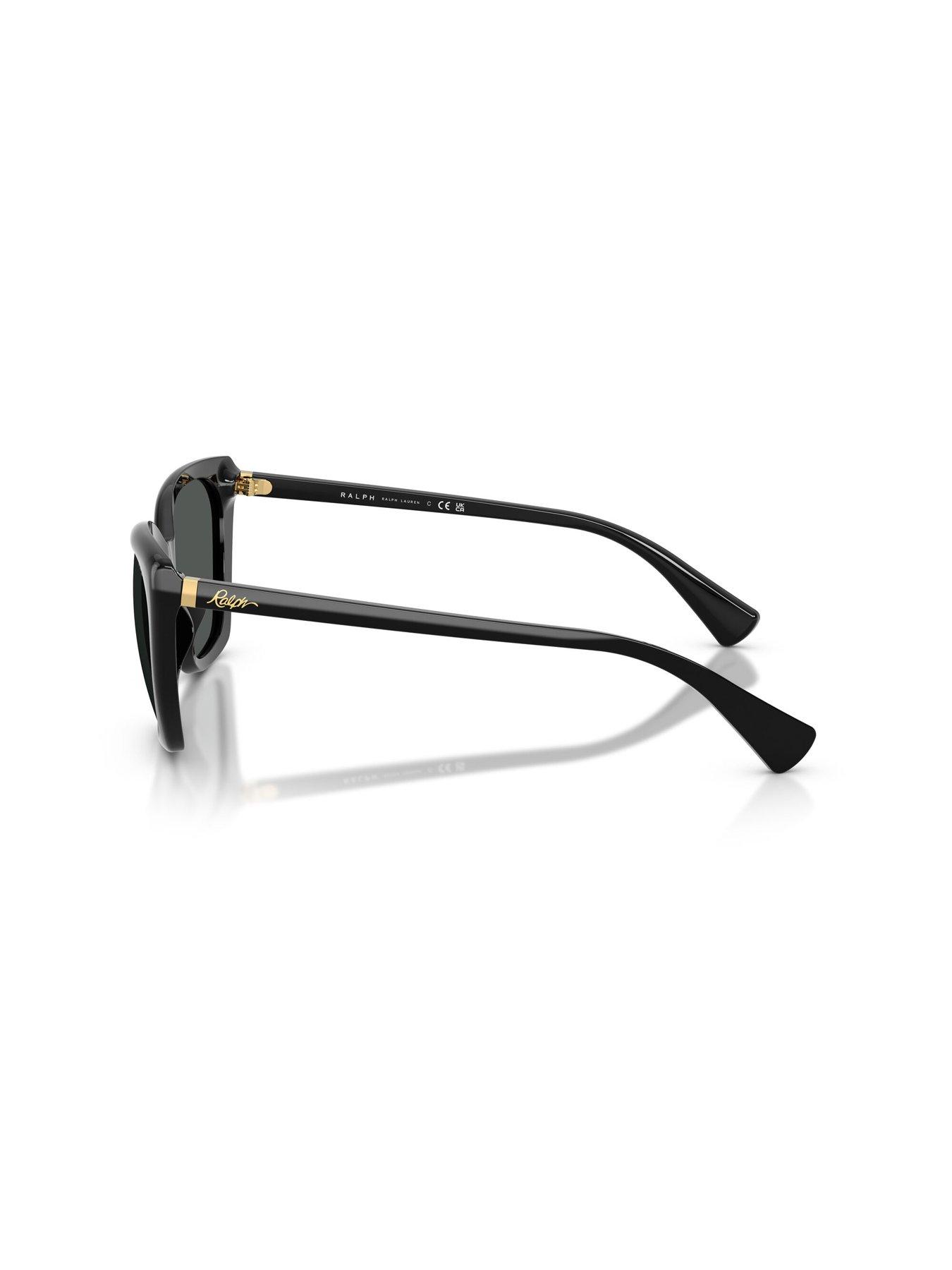 Image 2 of 4 of Ralph Butterfly Shape Sunglasses- Black