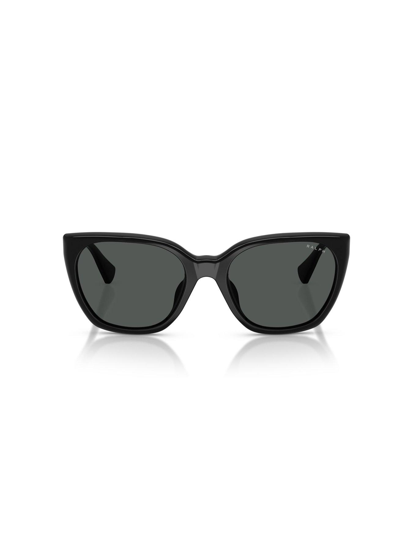 Image 3 of 4 of Ralph Butterfly Shape Sunglasses- Black