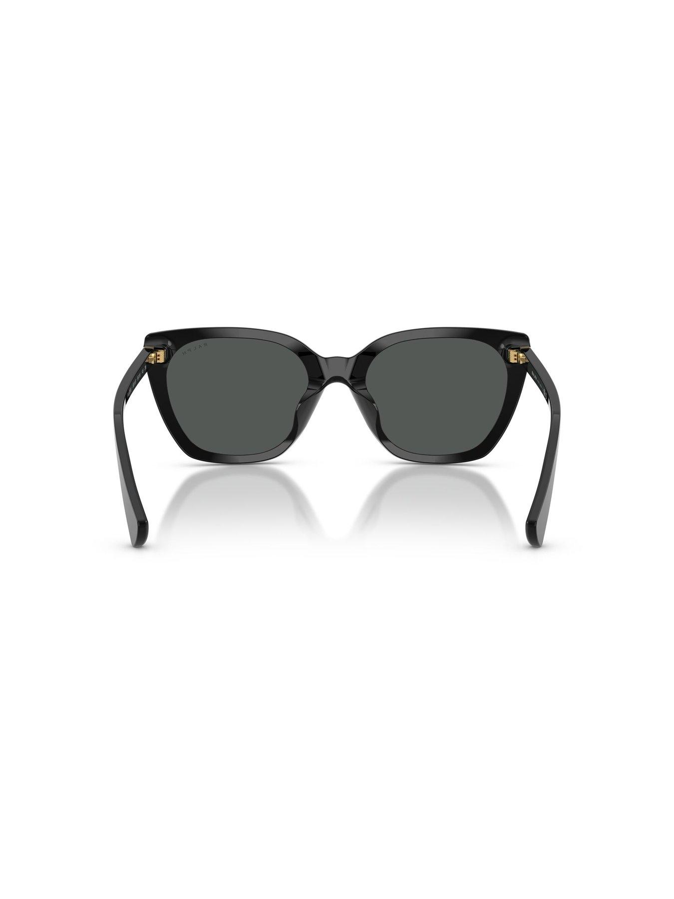 Image 4 of 4 of Ralph Butterfly Shape Sunglasses- Black