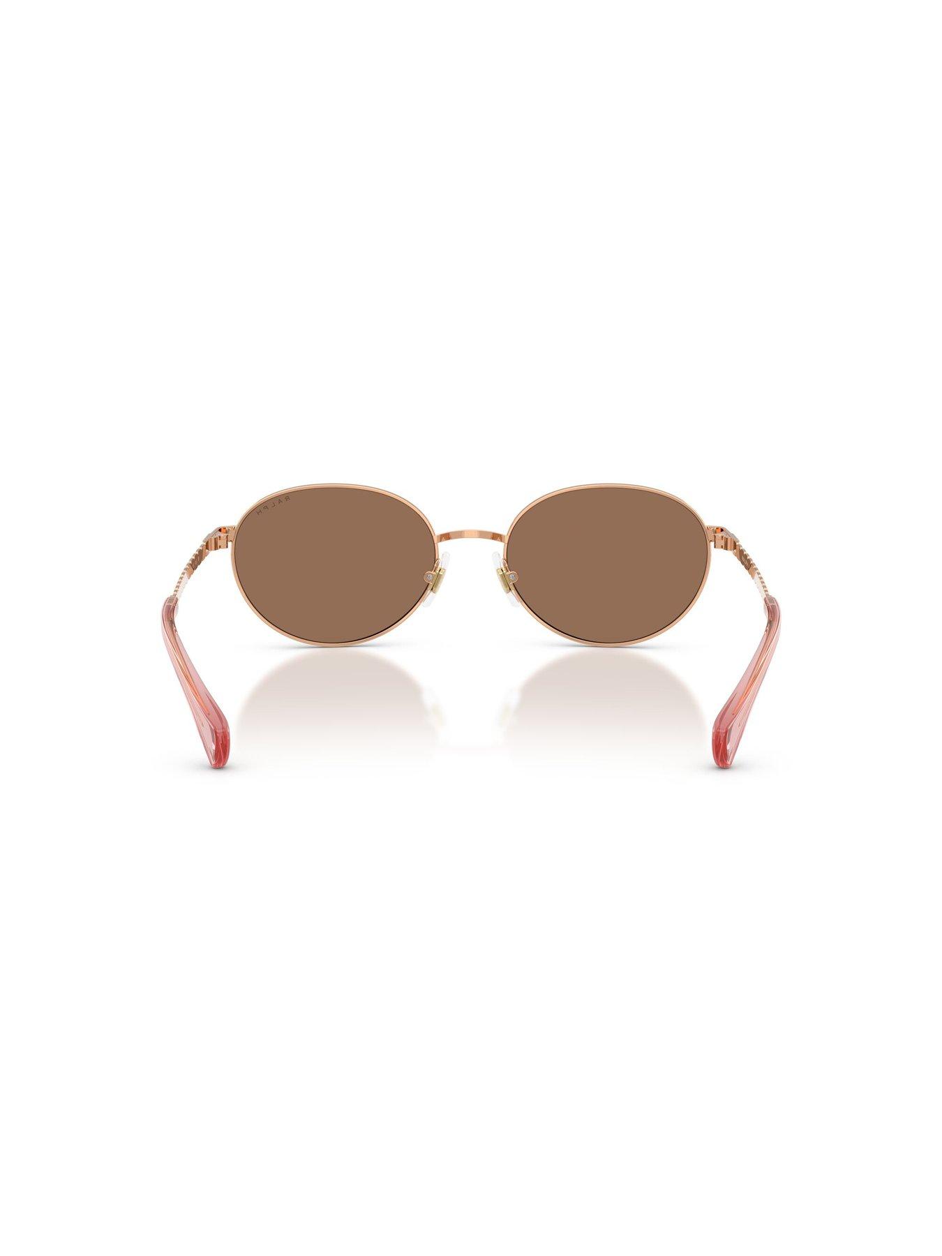  image of ralph-0ra4148-oval-sunglasses-gold