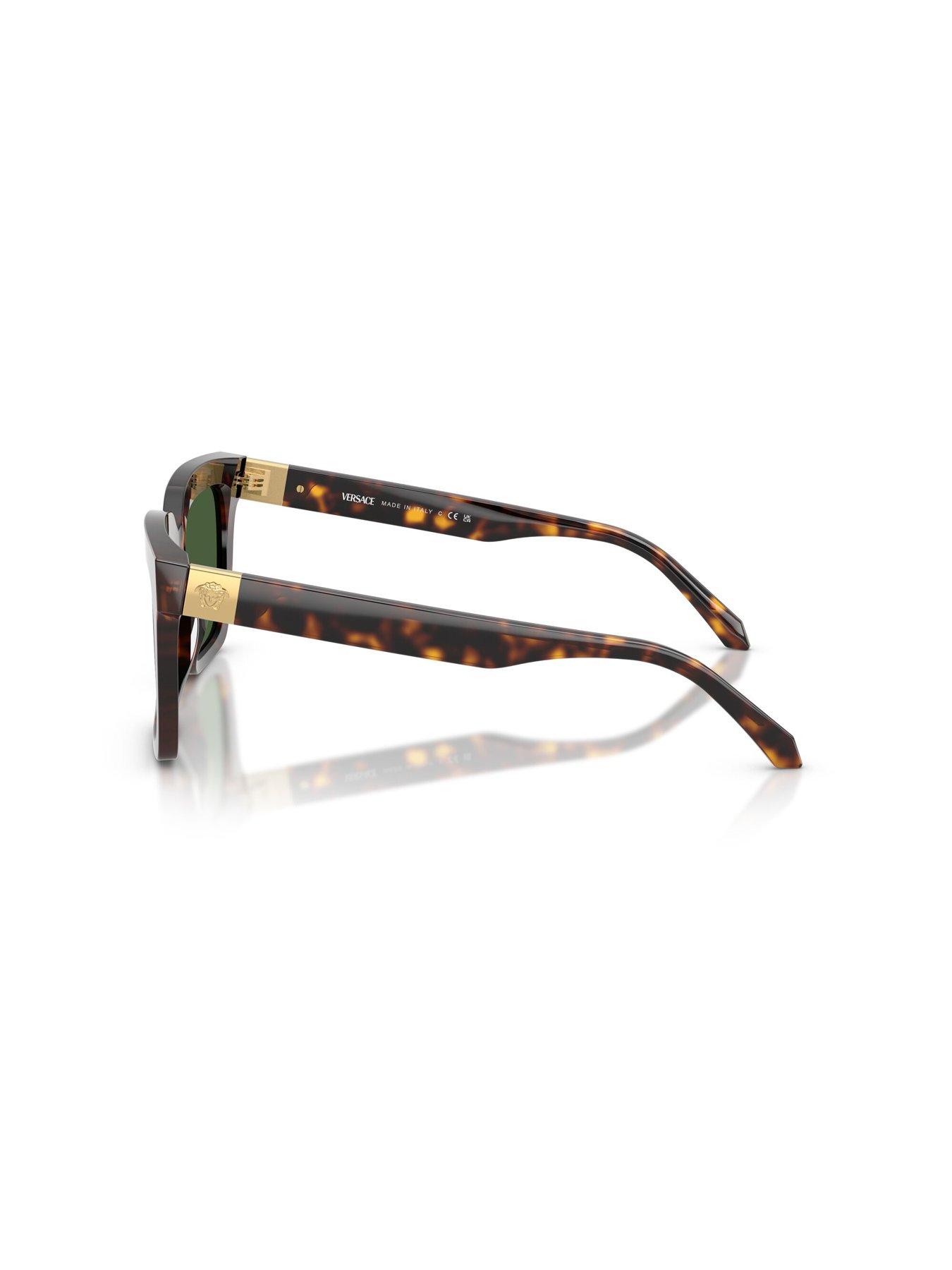  image of versace-0ve4498-square-sunglasses-brown