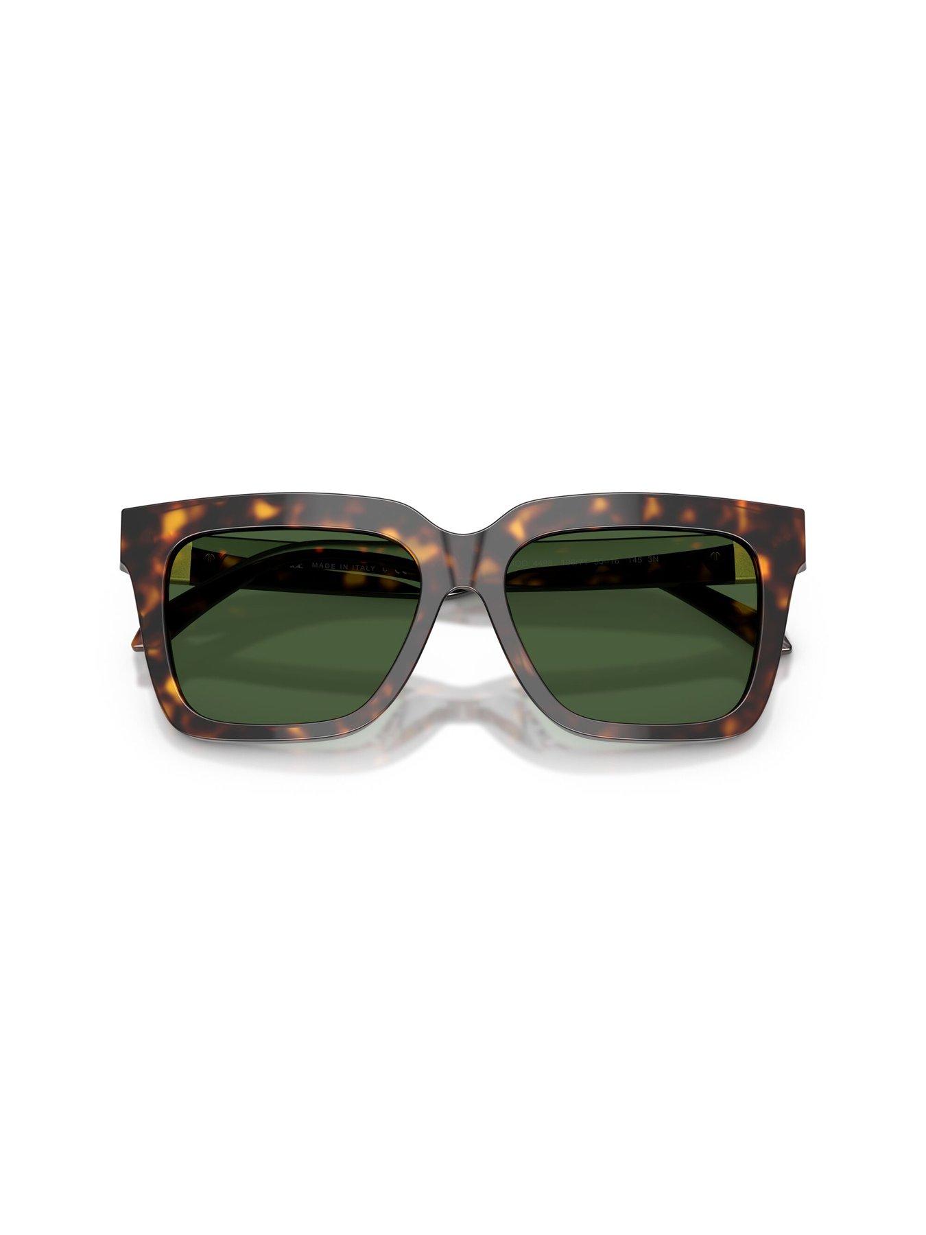  image of versace-0ve4498-square-sunglasses-brown