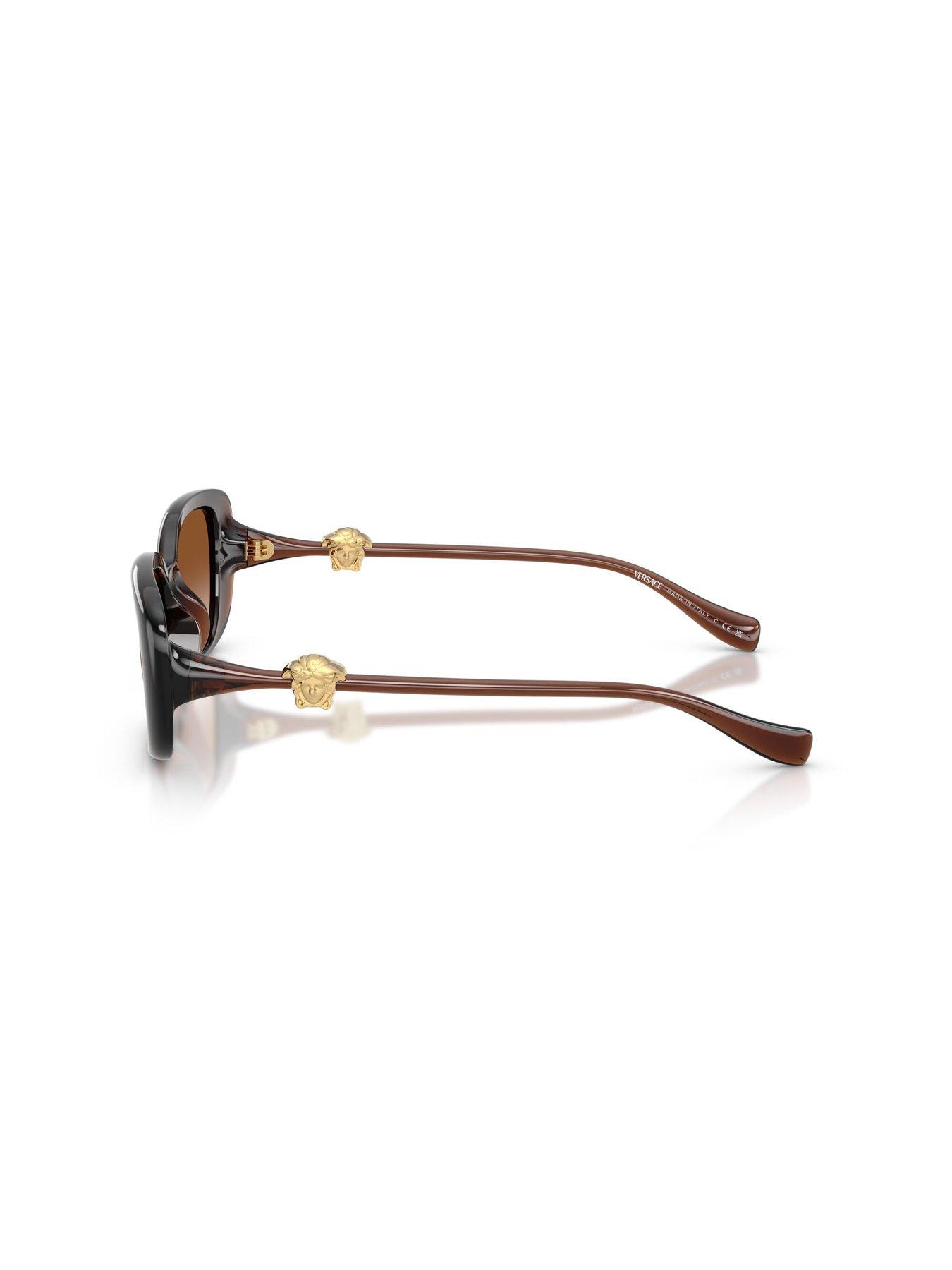 Image 2 of 5 of VERSACE 0Ve4504D Pillow Sunglasses - Brown