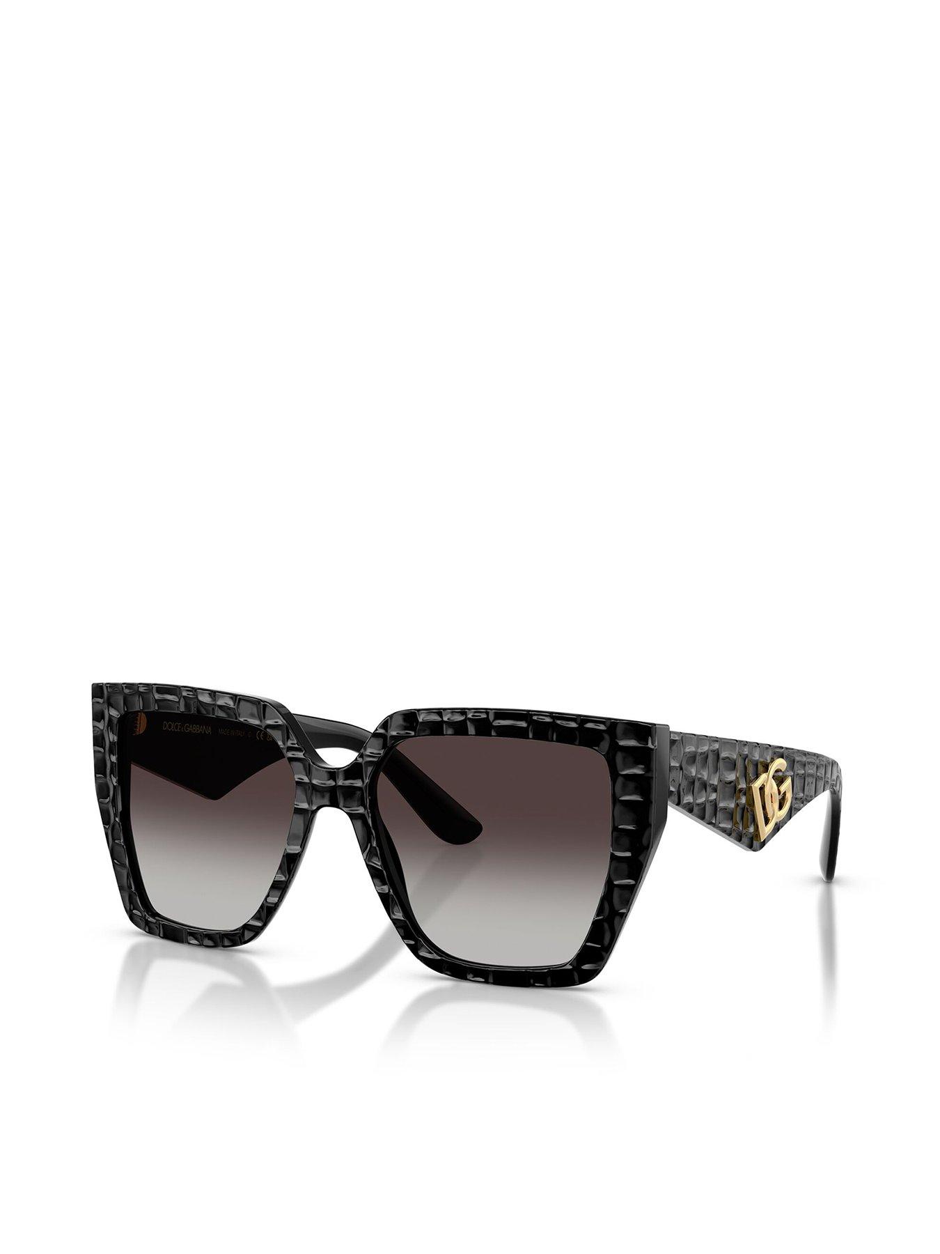 Image 1 of 5 of Dolce & Gabbana Square Sunglasses- Black