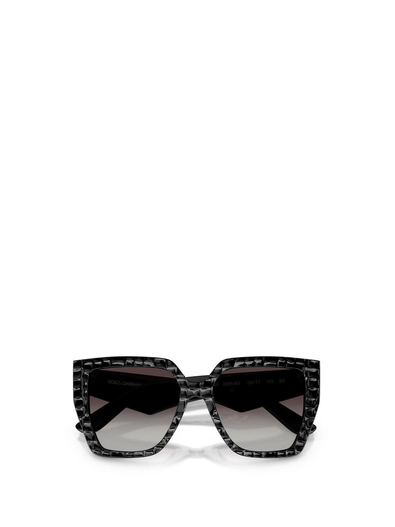 Image 5 of 5 of Dolce & Gabbana Square Sunglasses- Black