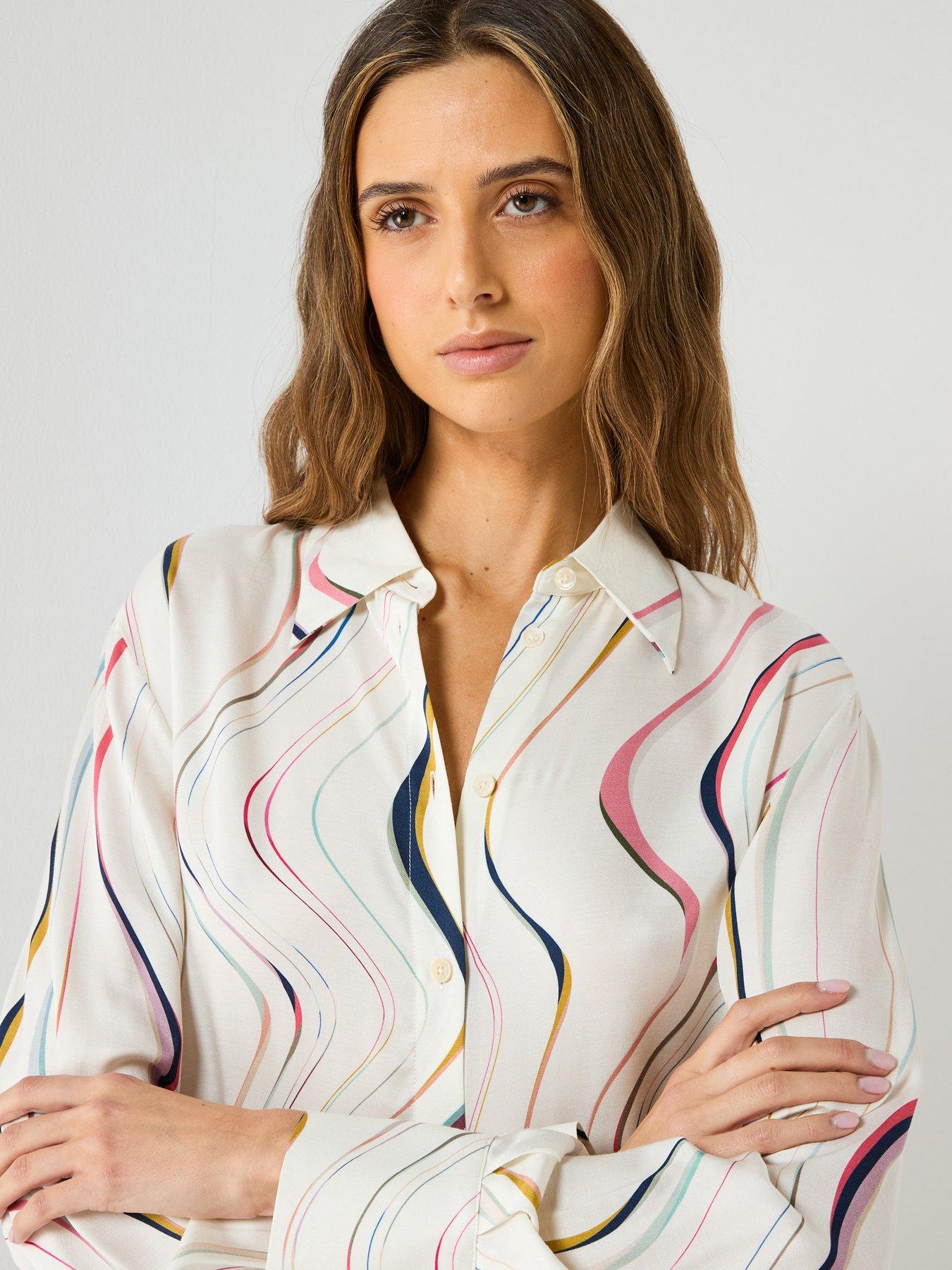 Image 4 of 6 of PS PAUL SMITH Womens Swirl Shirt - White