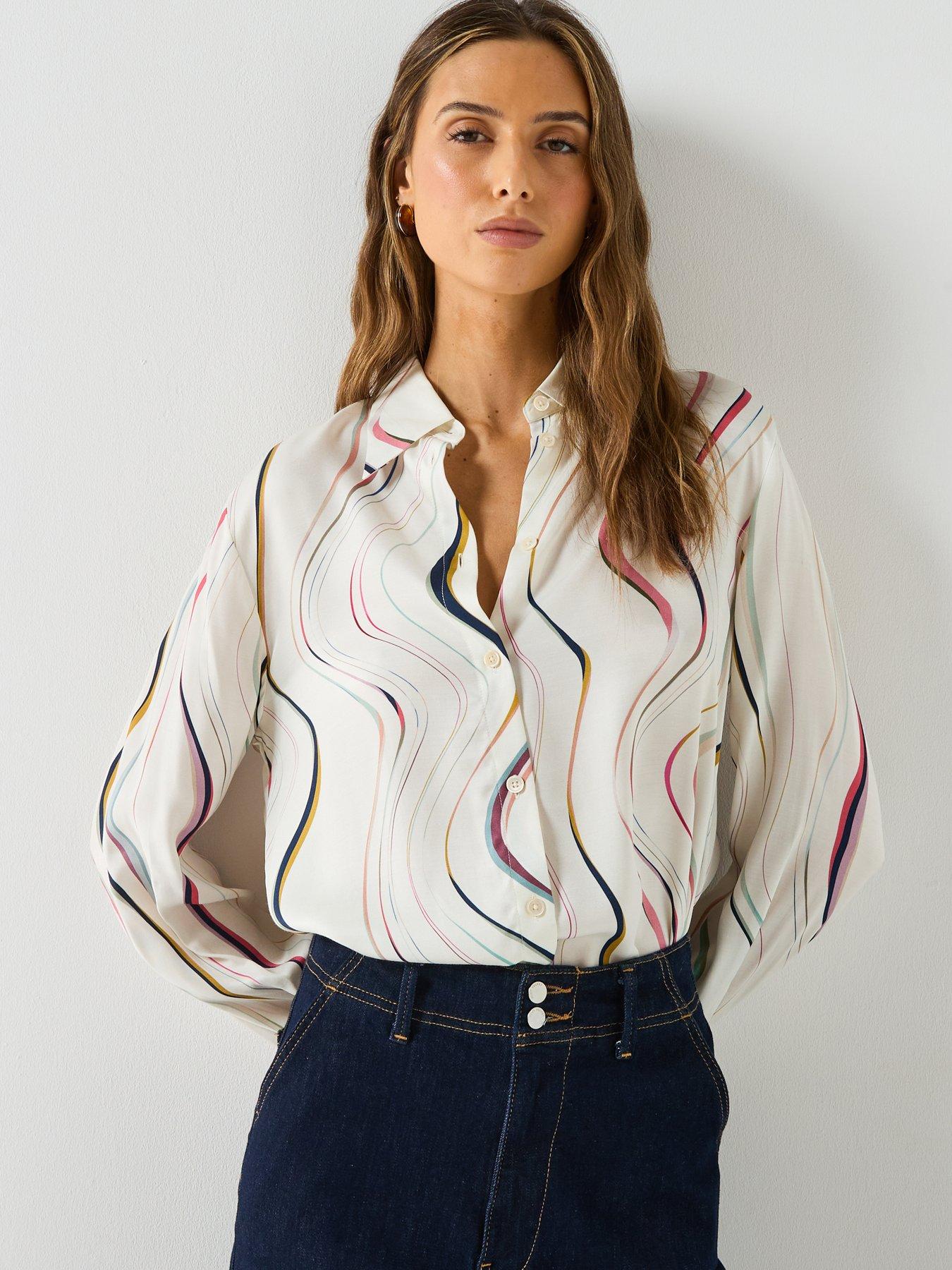 Image 5 of 6 of PS PAUL SMITH Womens Swirl Shirt - White