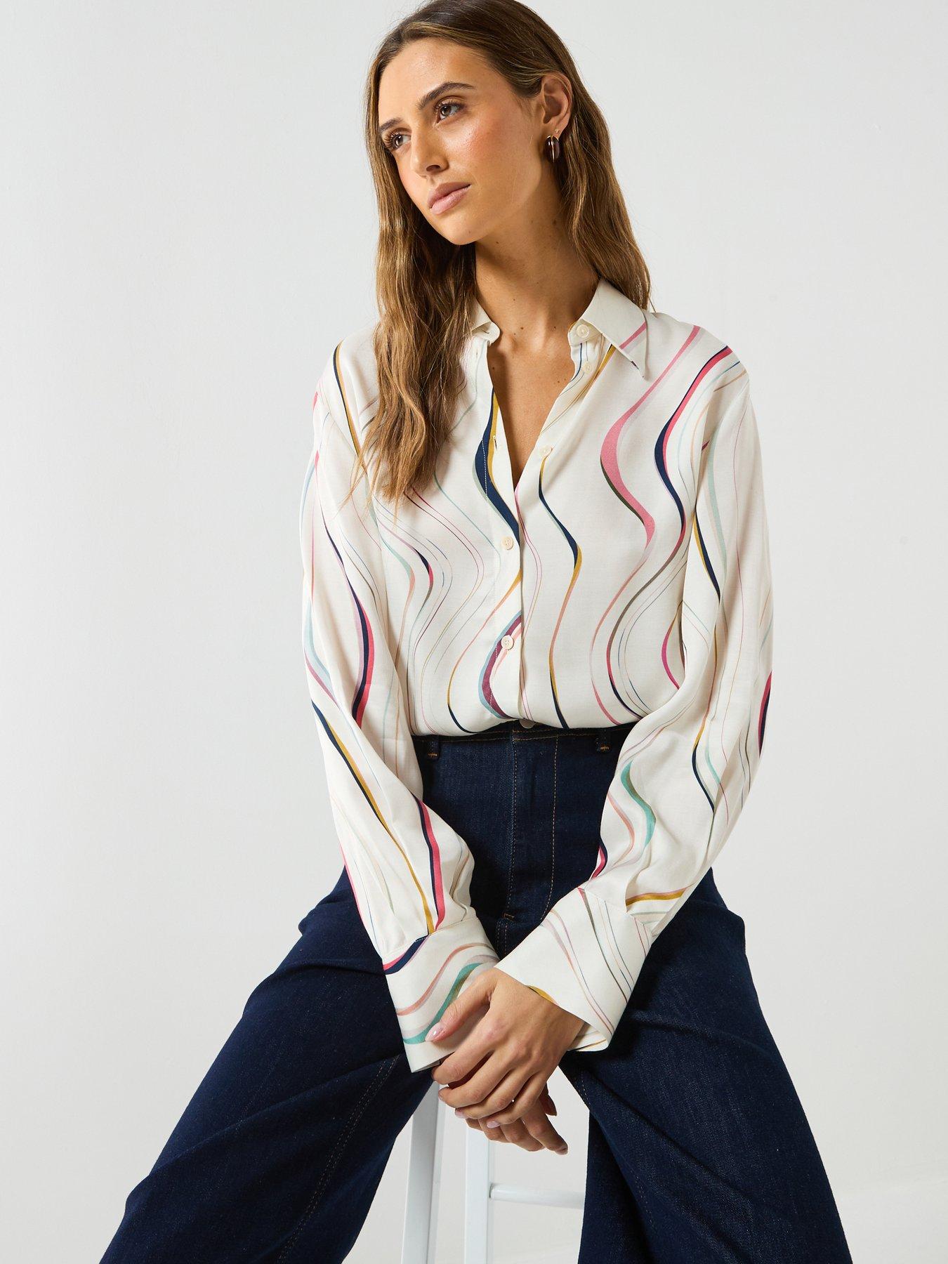 Image 6 of 6 of PS PAUL SMITH Womens Swirl Shirt - White