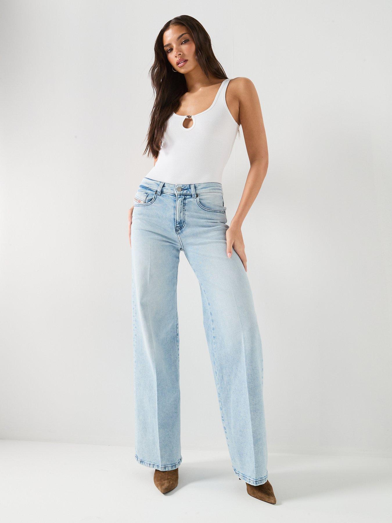 Image 3 of 6 of Diesel Maura Rib Bodysuit - White