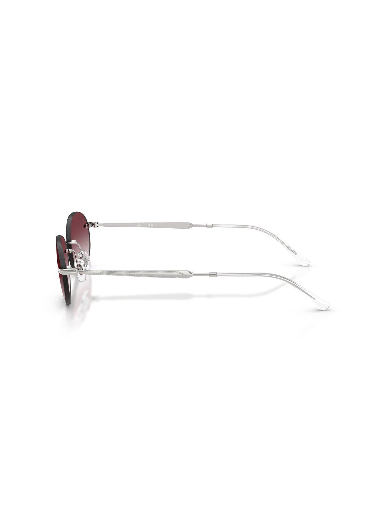Image 2 of 5 of Ray-Ban 0Rb3767 Oval Sunglasses - Silver