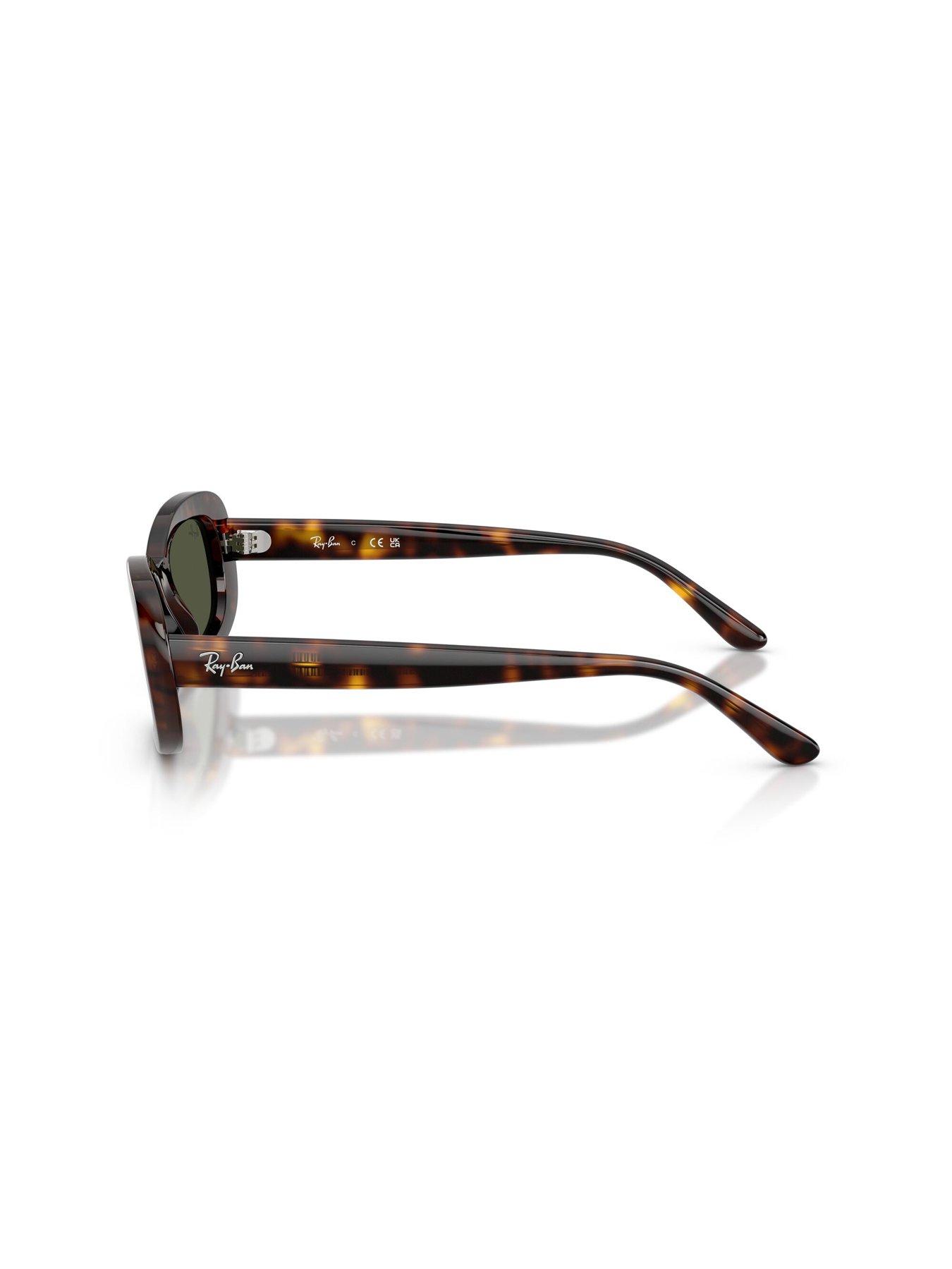 Image 2 of 5 of Ray-Ban 0Rb2221 Oval Sunglasses - Brown