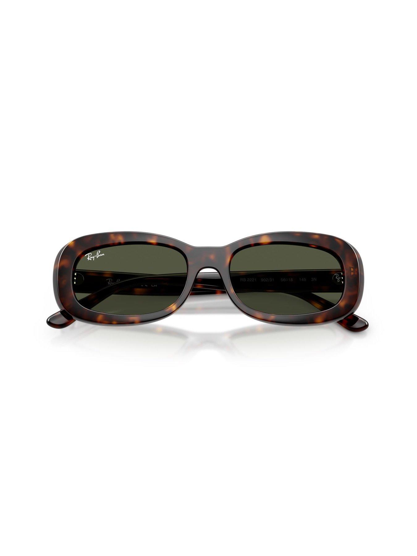 Image 5 of 5 of Ray-Ban 0Rb2221 Oval Sunglasses - Brown