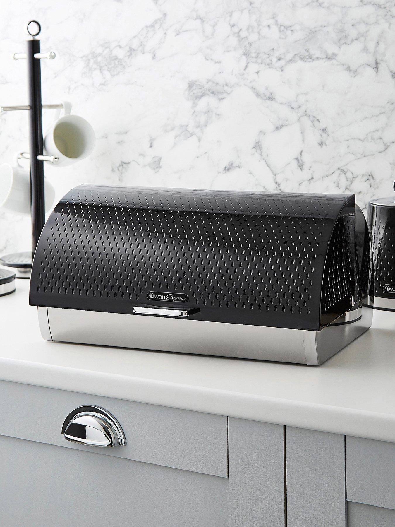 front image of swan-elegance-bread-bin