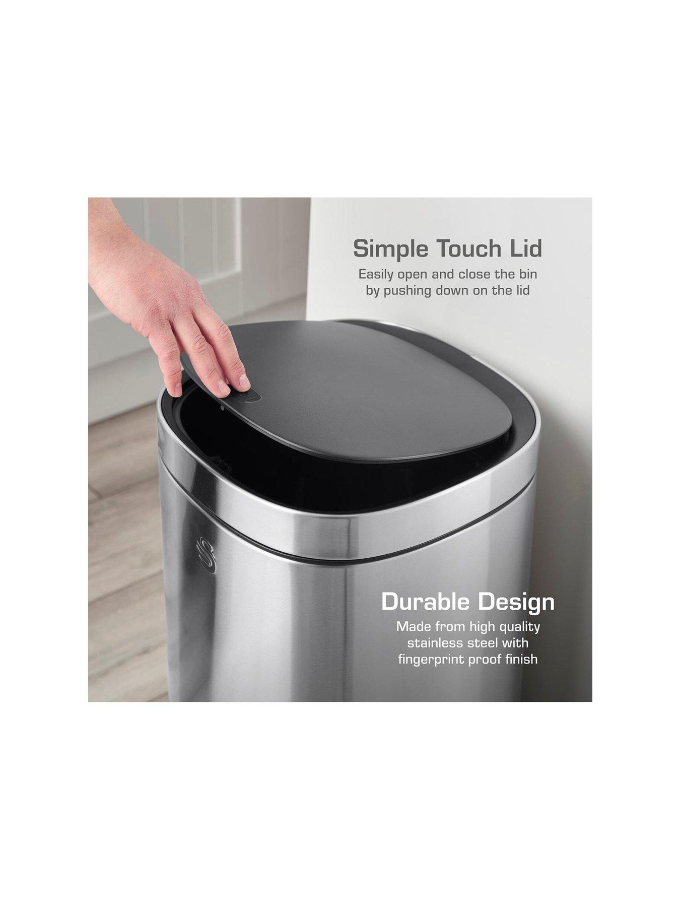 Image 2 of 6 of Swan 12l Touch Bin