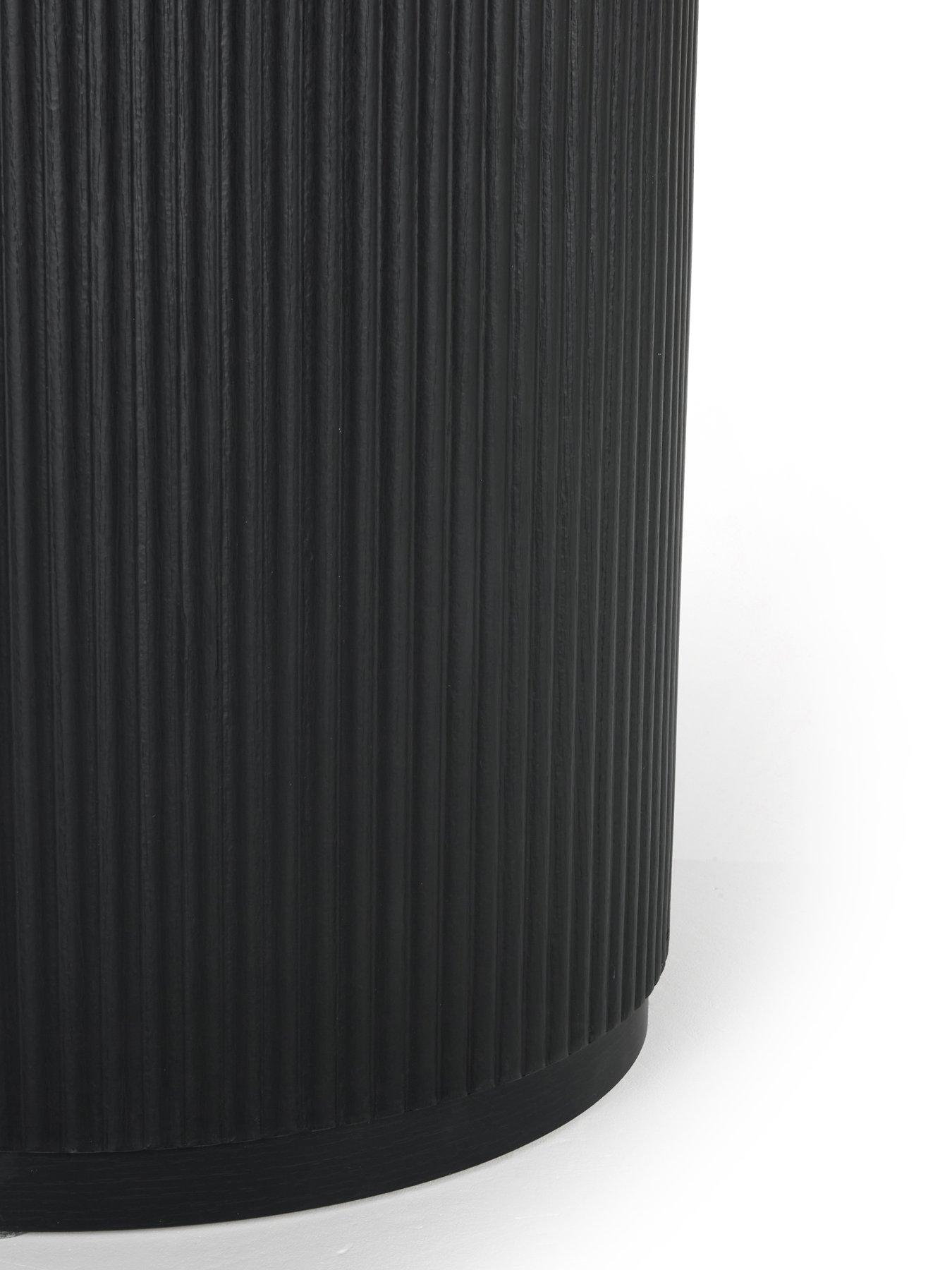 Image 5 of 7 of The Very Collection Carina Black 120cm Round Dining Table &amp; 4 Willow Standard Chairs - FSC&reg; Certified