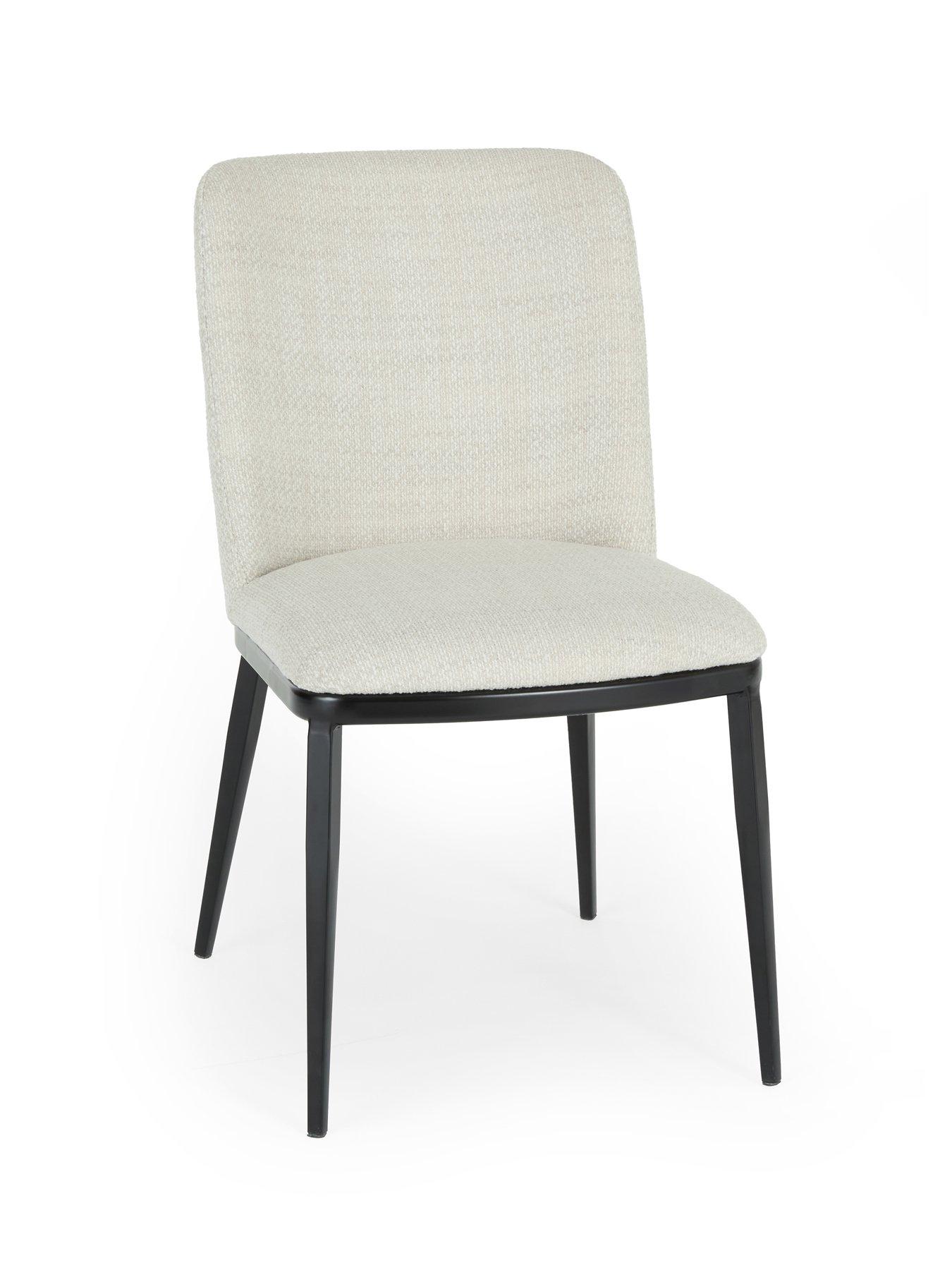 Image 6 of 7 of The Very Collection Carina Black 120cm Round Dining Table &amp; 4 Willow Standard Chairs - FSC&reg; Certified