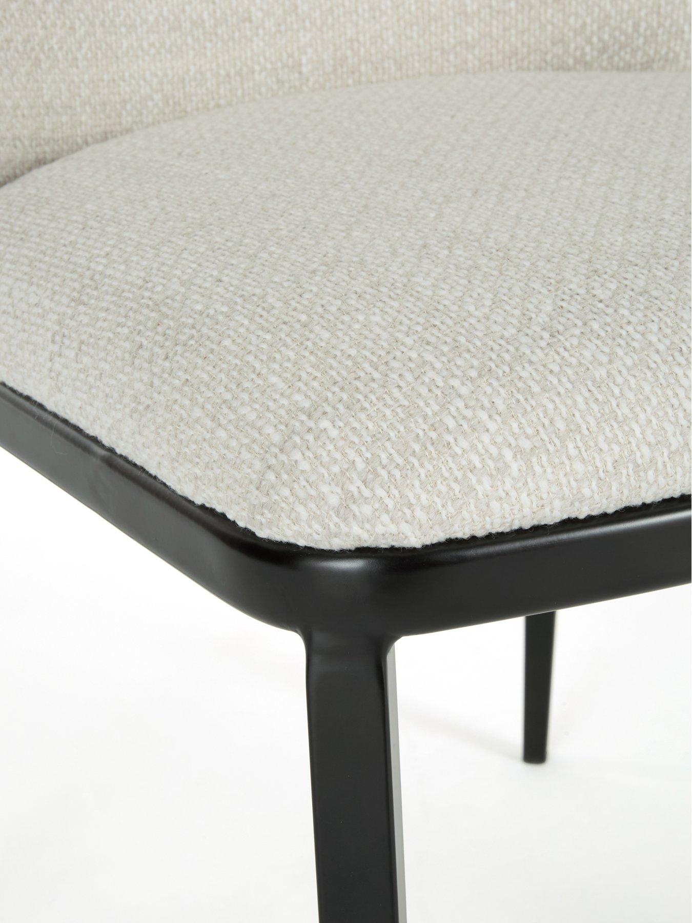Image 7 of 7 of The Very Collection Carina Black 120cm Round Dining Table &amp; 4 Willow Standard Chairs - FSC&reg; Certified